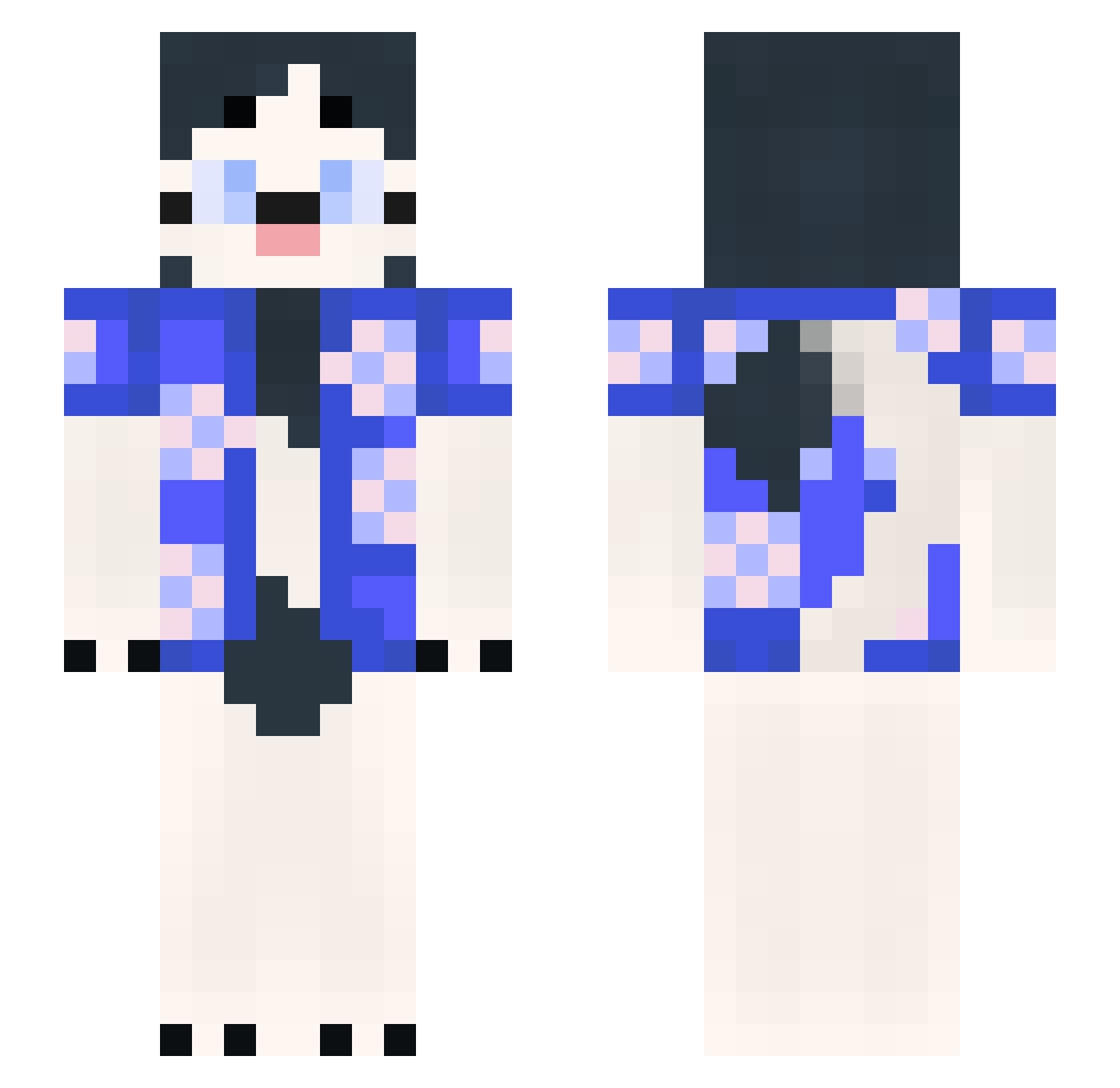 vadpaws Minecraft skin, front and back view