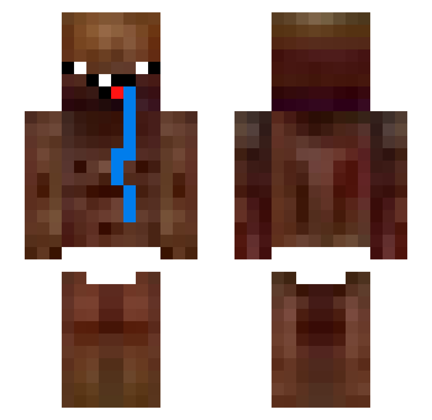 remedyyy Minecraft skin, front and back view