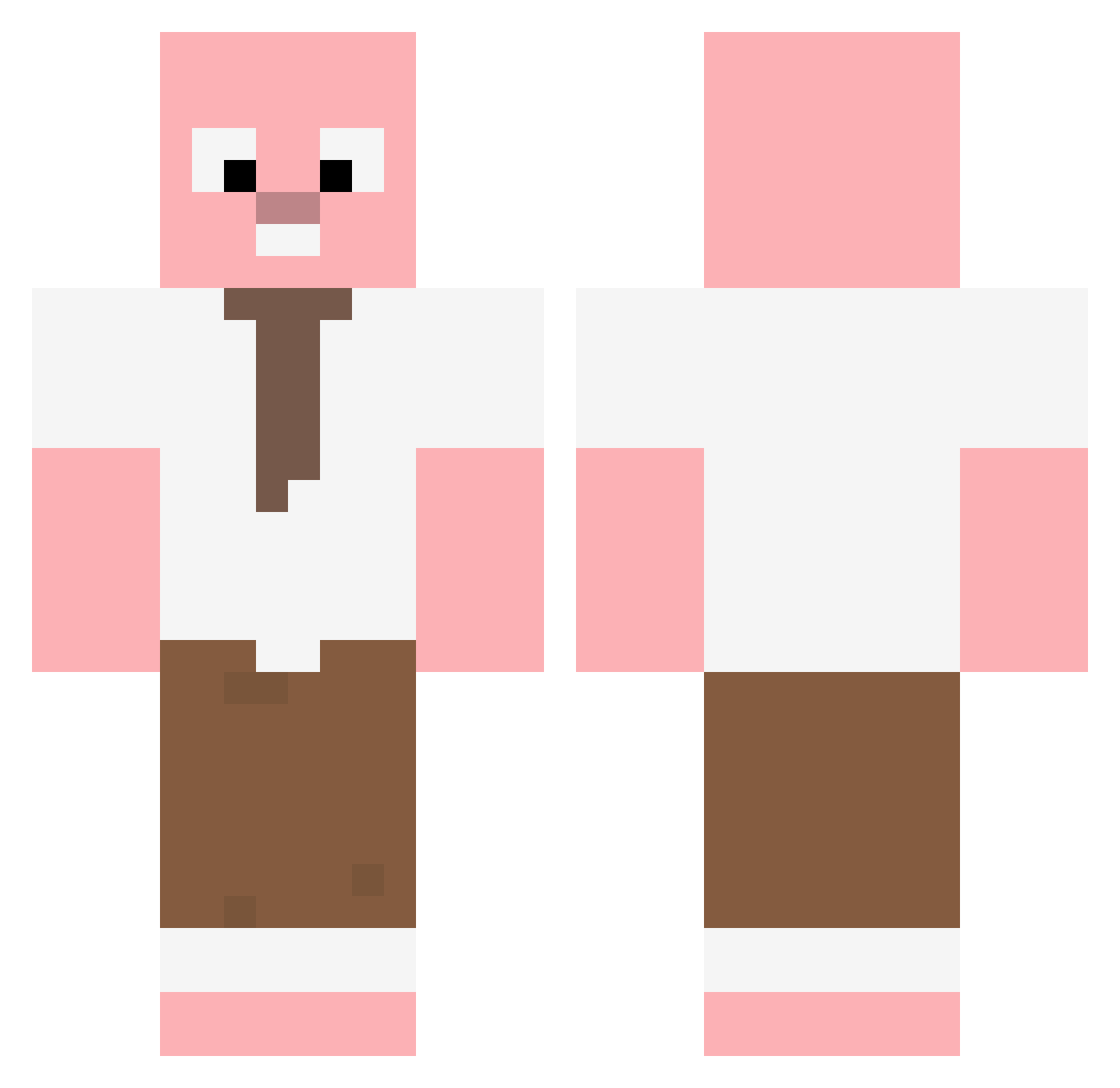 loeidangul Minecraft skin, front and back view