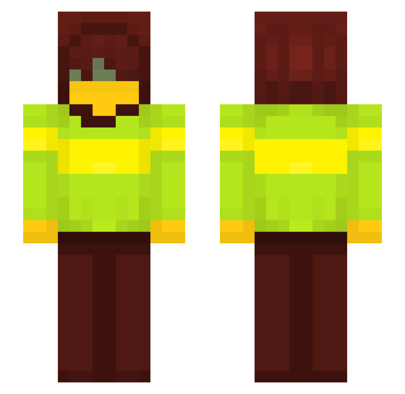 austin_flash1106 Minecraft skin, front and back view