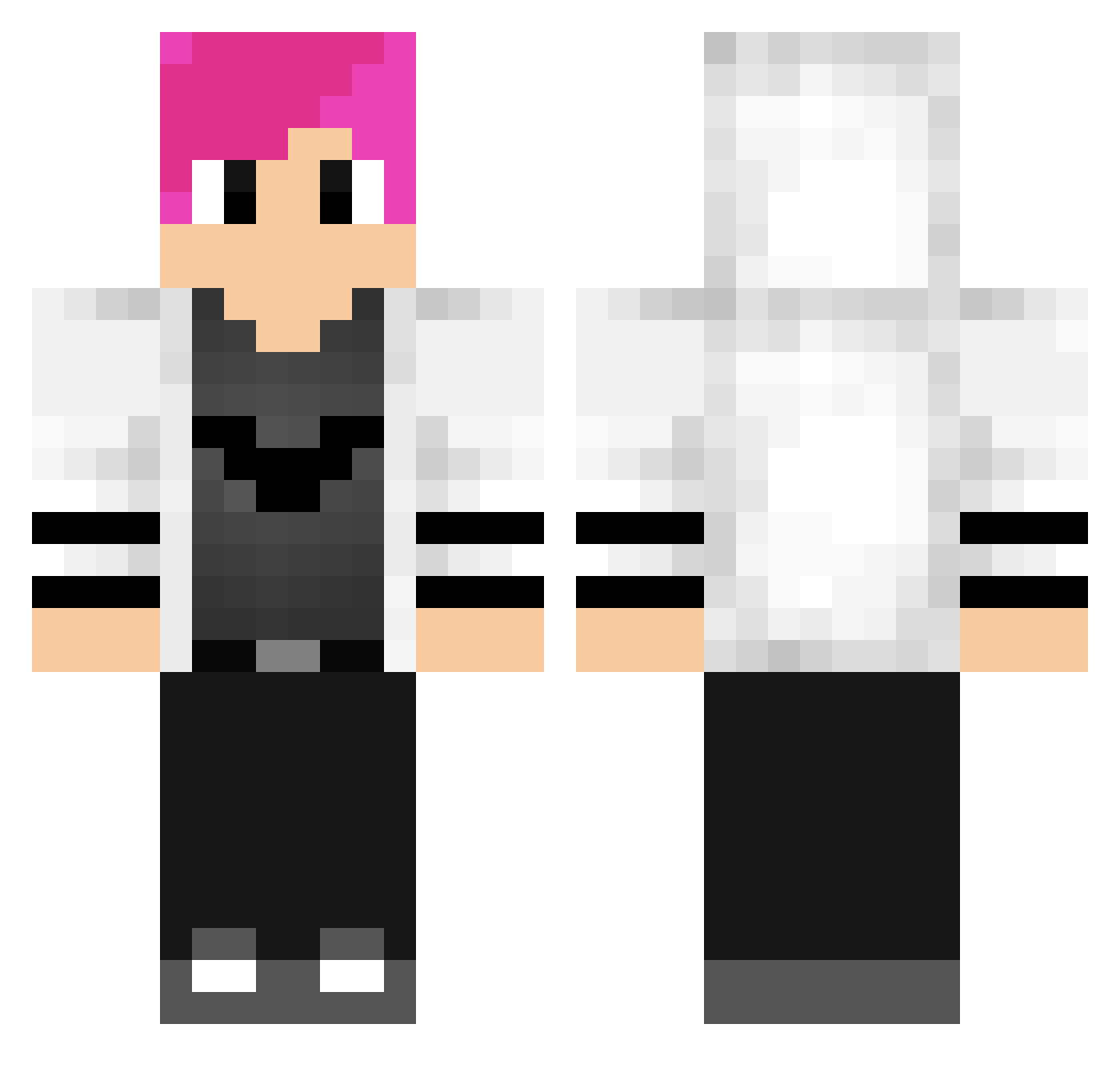 Lautaro_GG Minecraft skin, front and back view