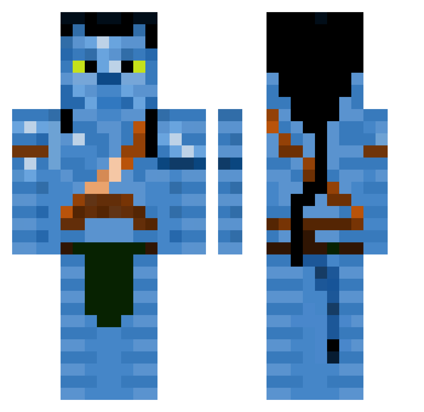 agis7579 Minecraft skin, front and back view
