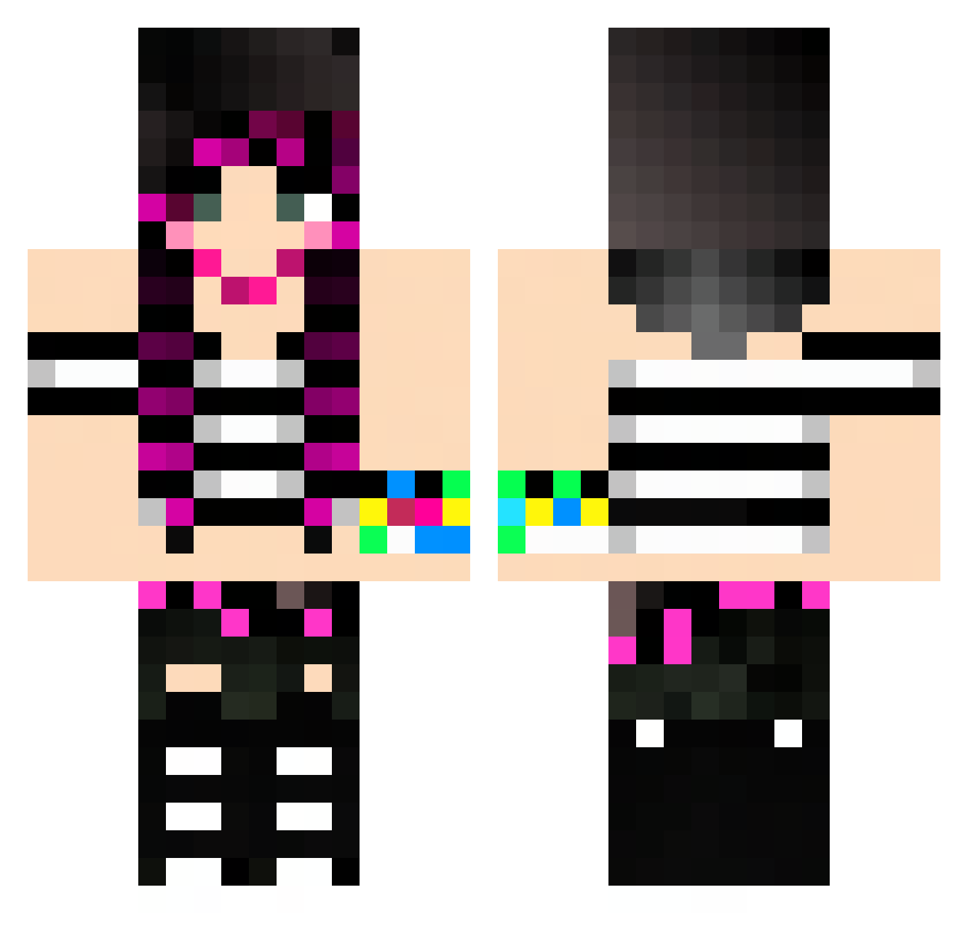 Jay6053 Minecraft skin, front and back view