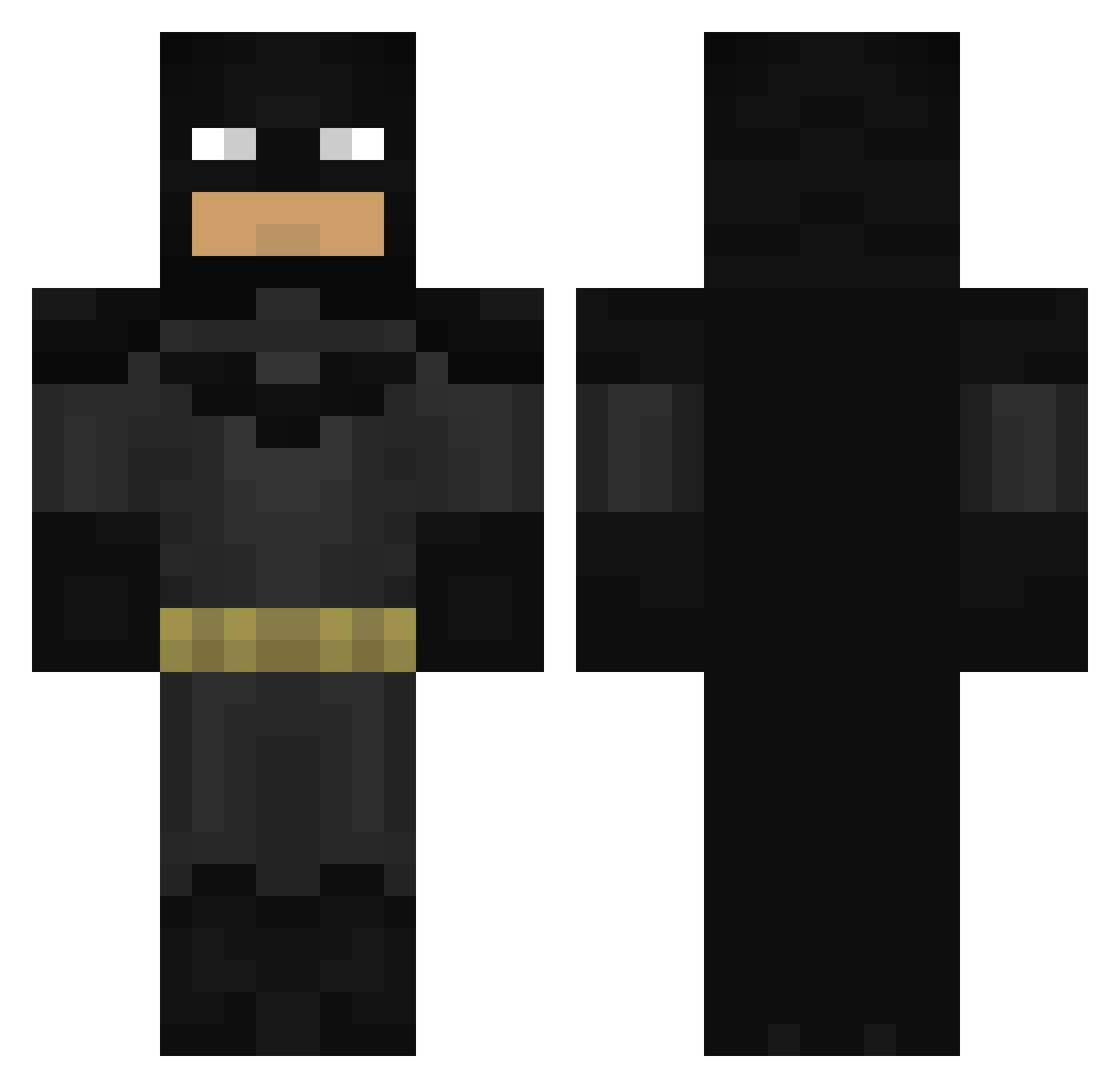 Ardelis Minecraft skin, front and back view