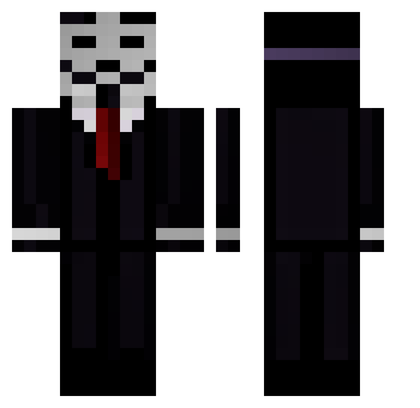 AUTOdoVODKA Minecraft skin, front and back view