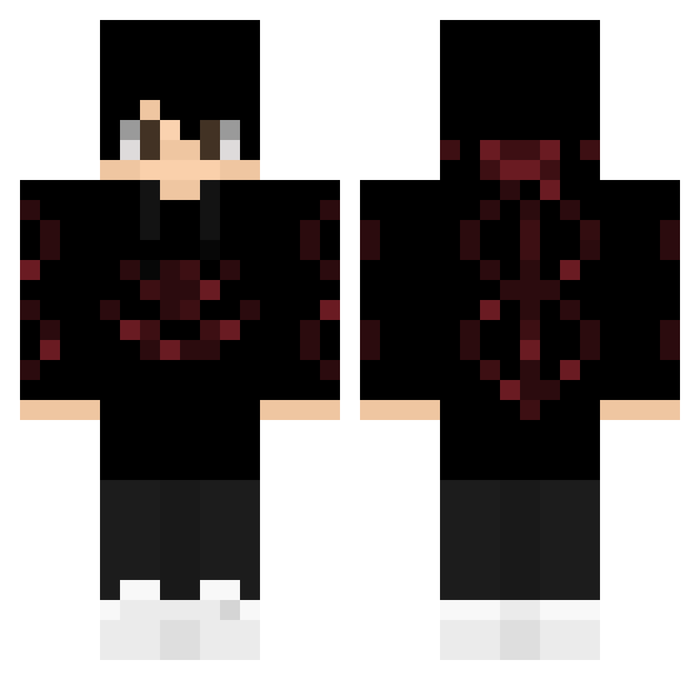 axelblaze02 Minecraft skin, front and back view