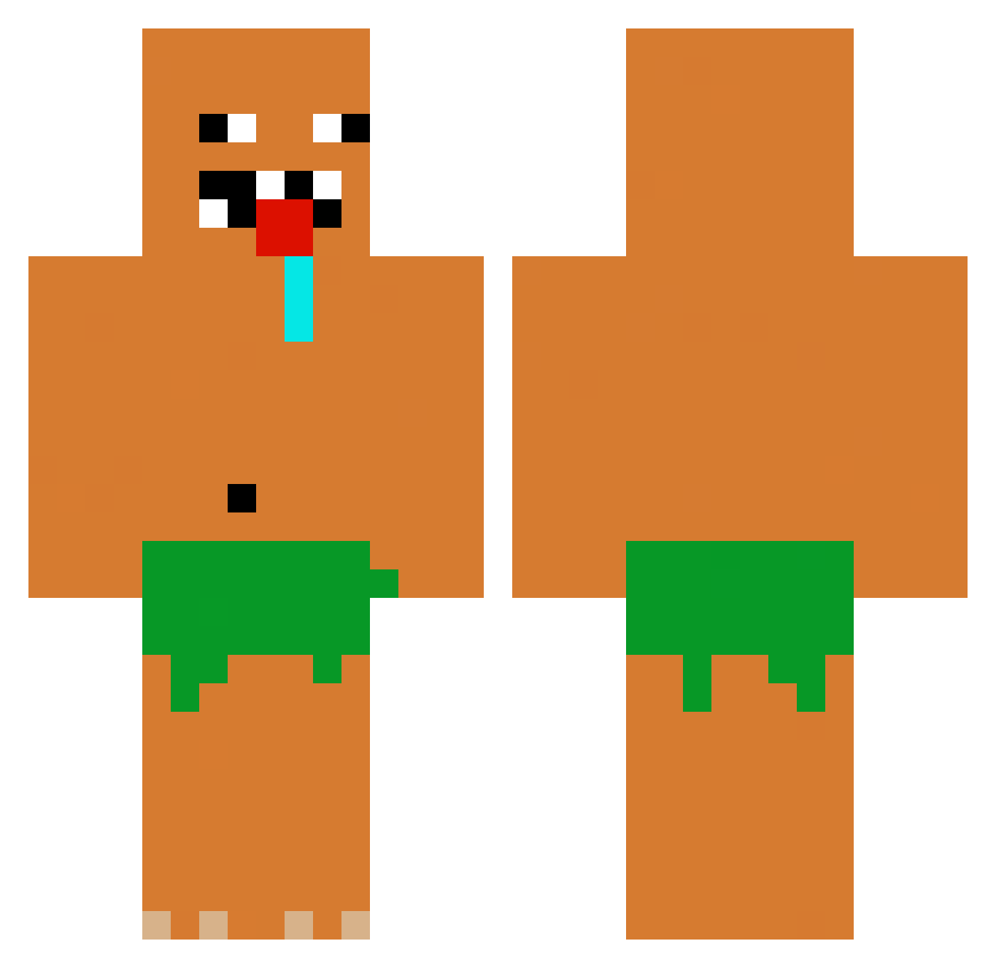 Koopmans_ Minecraft skin, front and back view