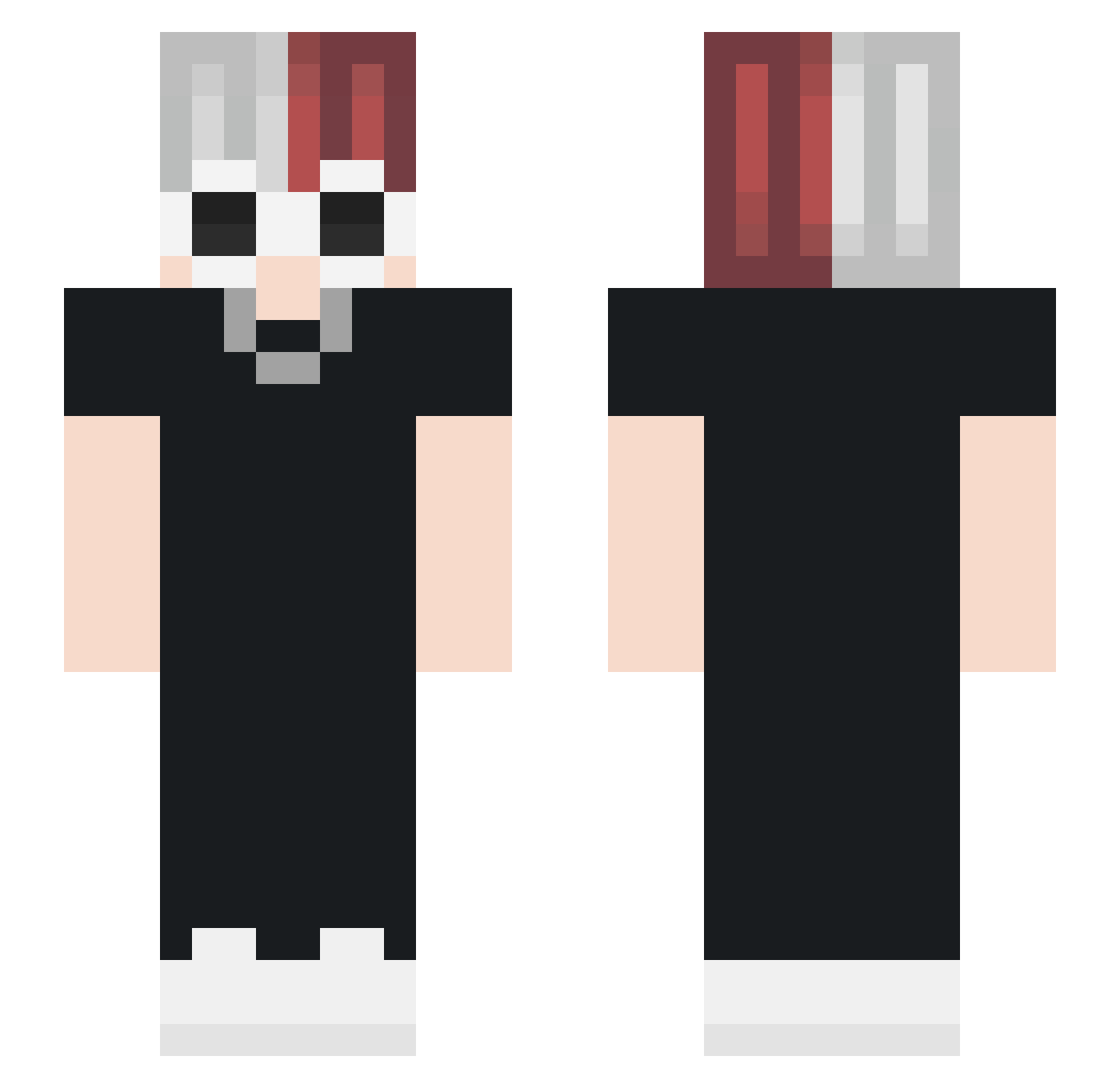 Airwavesik Minecraft skin, front and back view