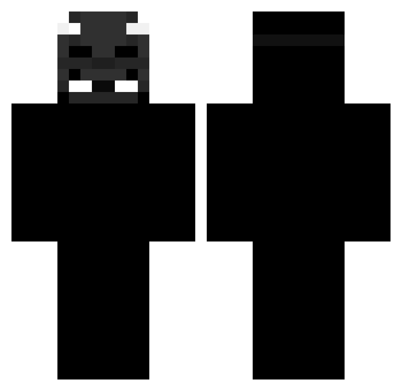 nicofoos Minecraft skin, front and back view