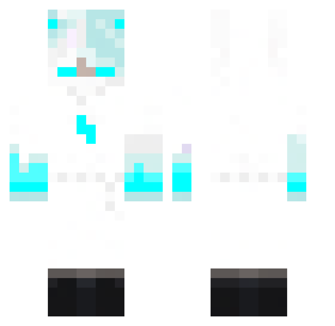 JimmyAh Minecraft skin, front and back view