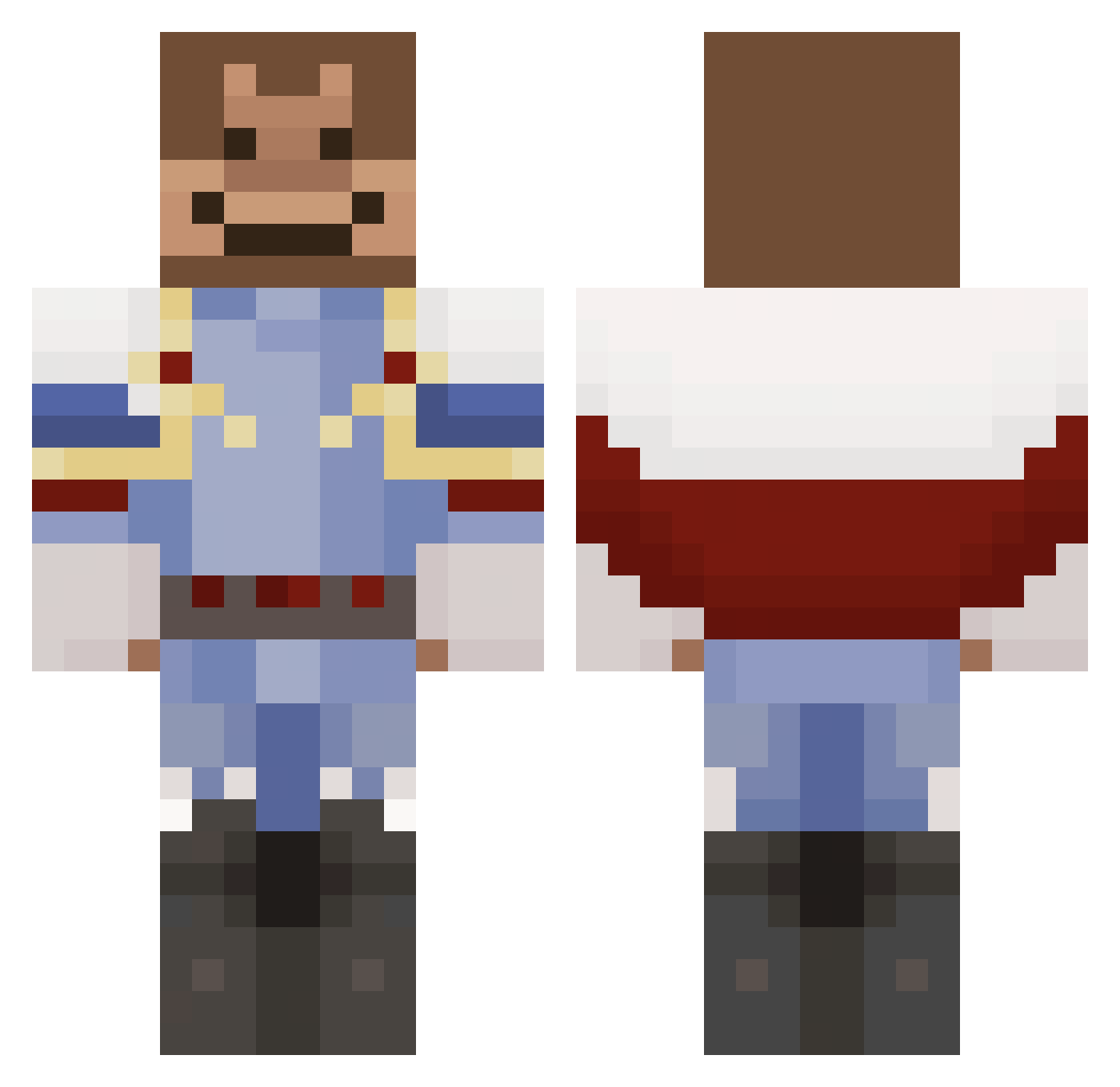 Fields_of_glory Minecraft skin, front and back view