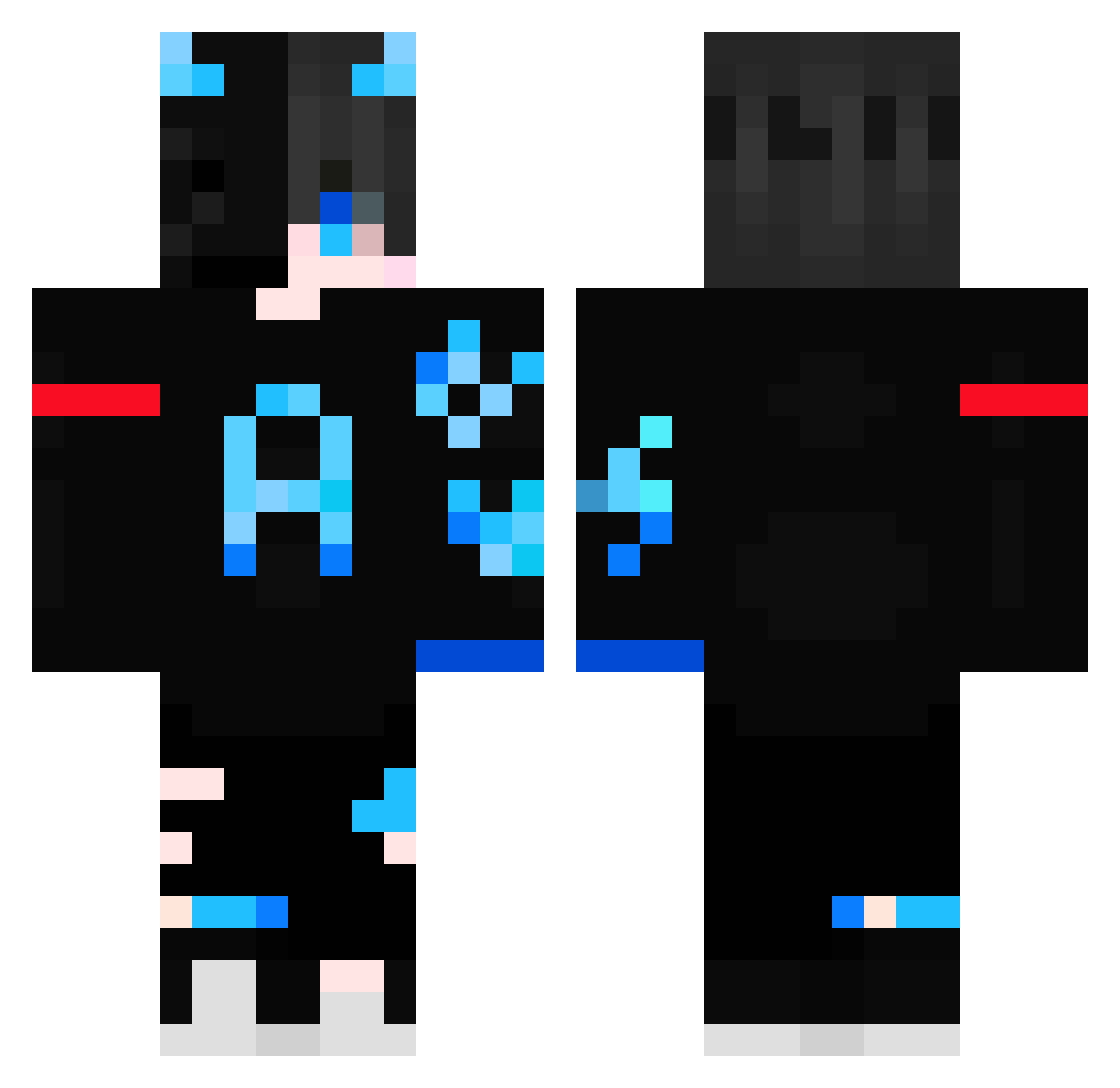 SoyAxel23_ Minecraft skin, front and back view