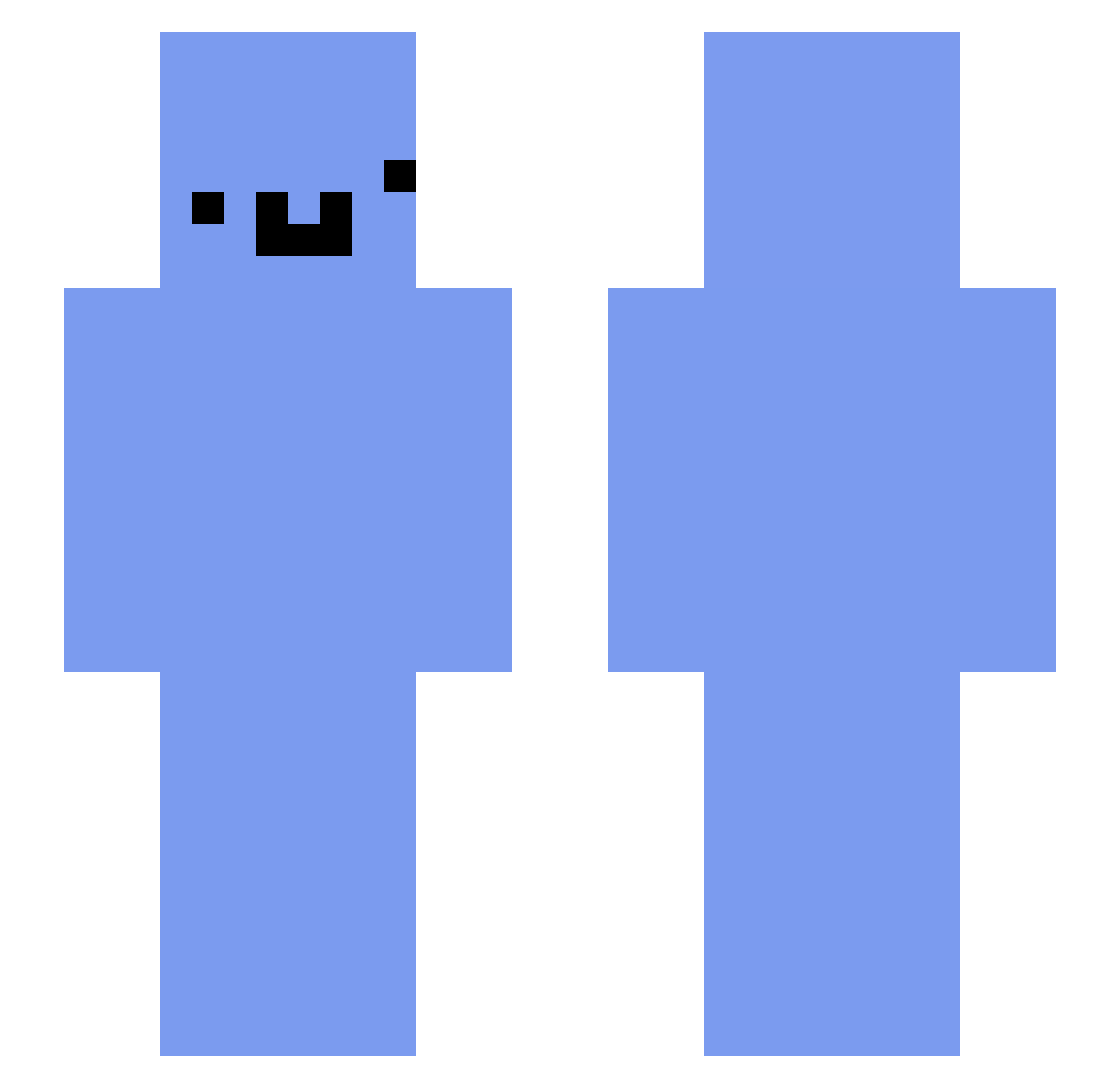 PSliceOfCheese Minecraft skin, front and back view