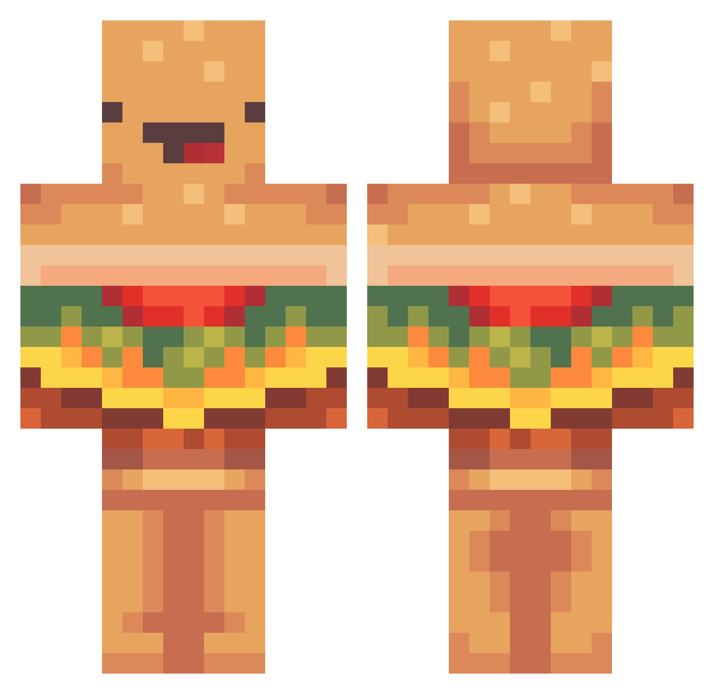 Crebone_trig Minecraft skin, front and back view