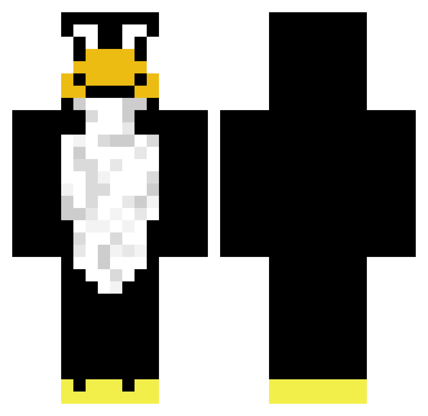 ngai Minecraft skin, front and back view