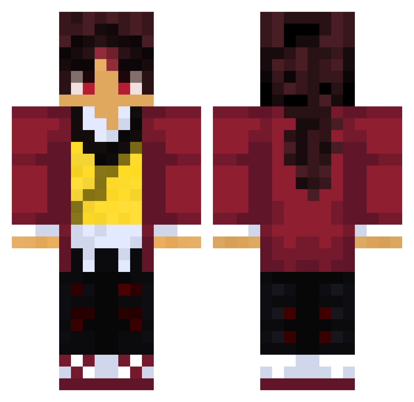 osvaldo_aurelio9 Minecraft skin, front and back view