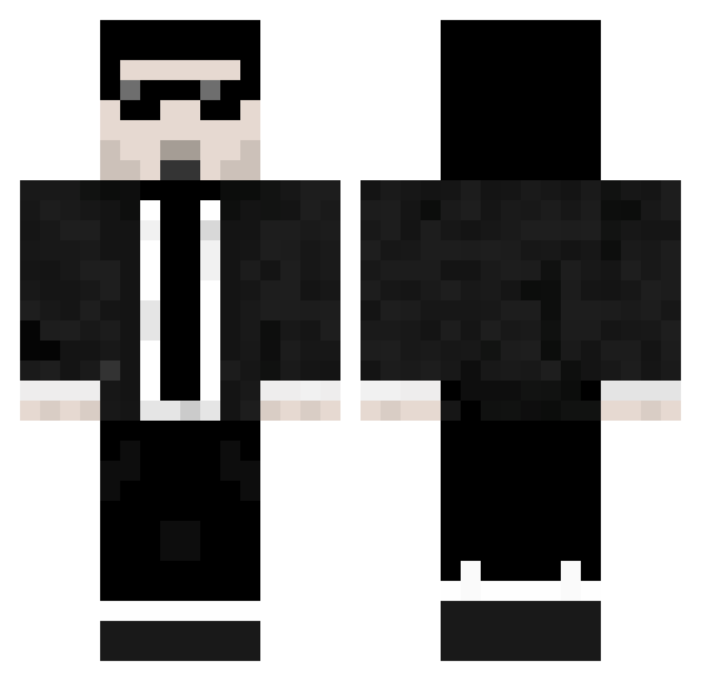 PondoELCid Minecraft skin, front and back view