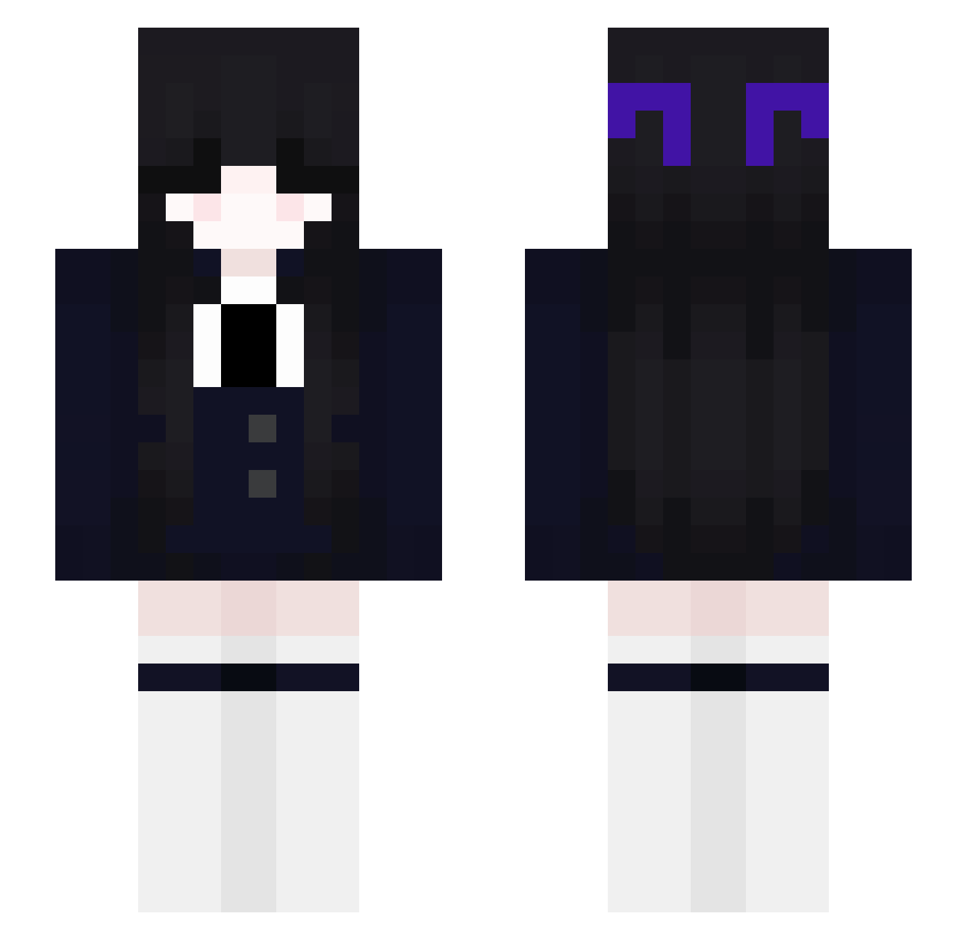 oL0ver_ Minecraft skin, front and back view