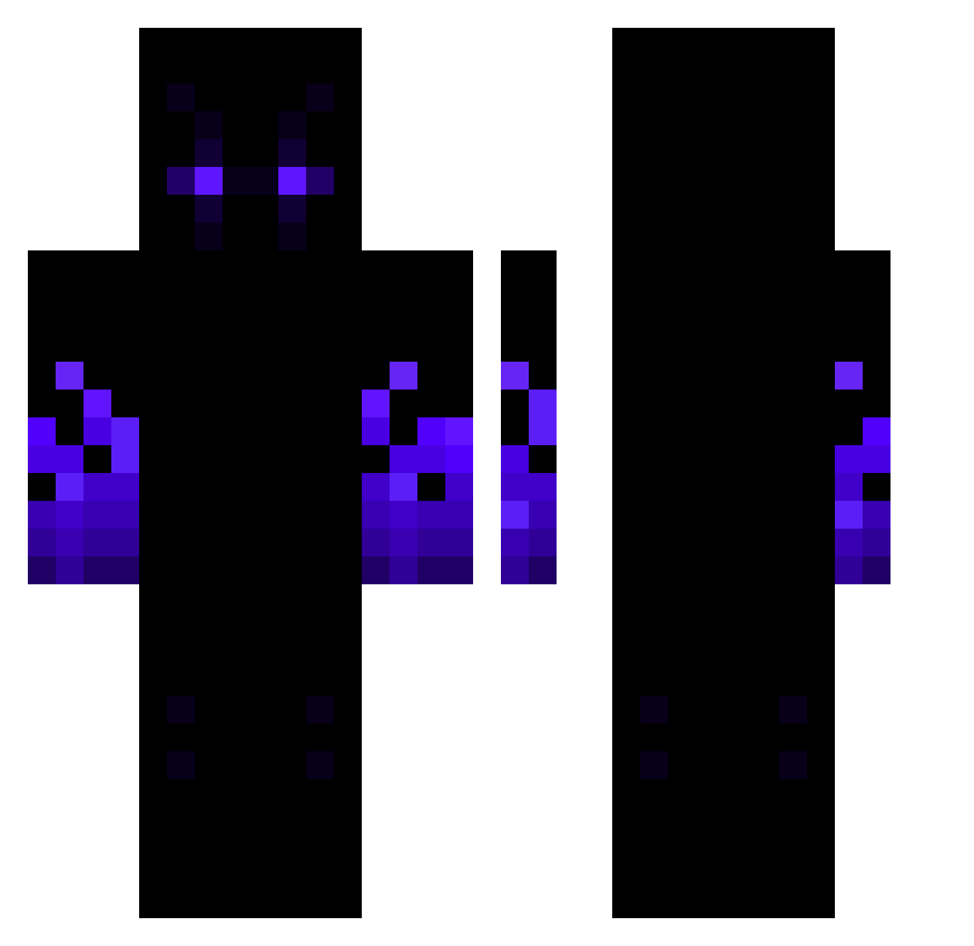 xLIKEx Minecraft skin, front and back view
