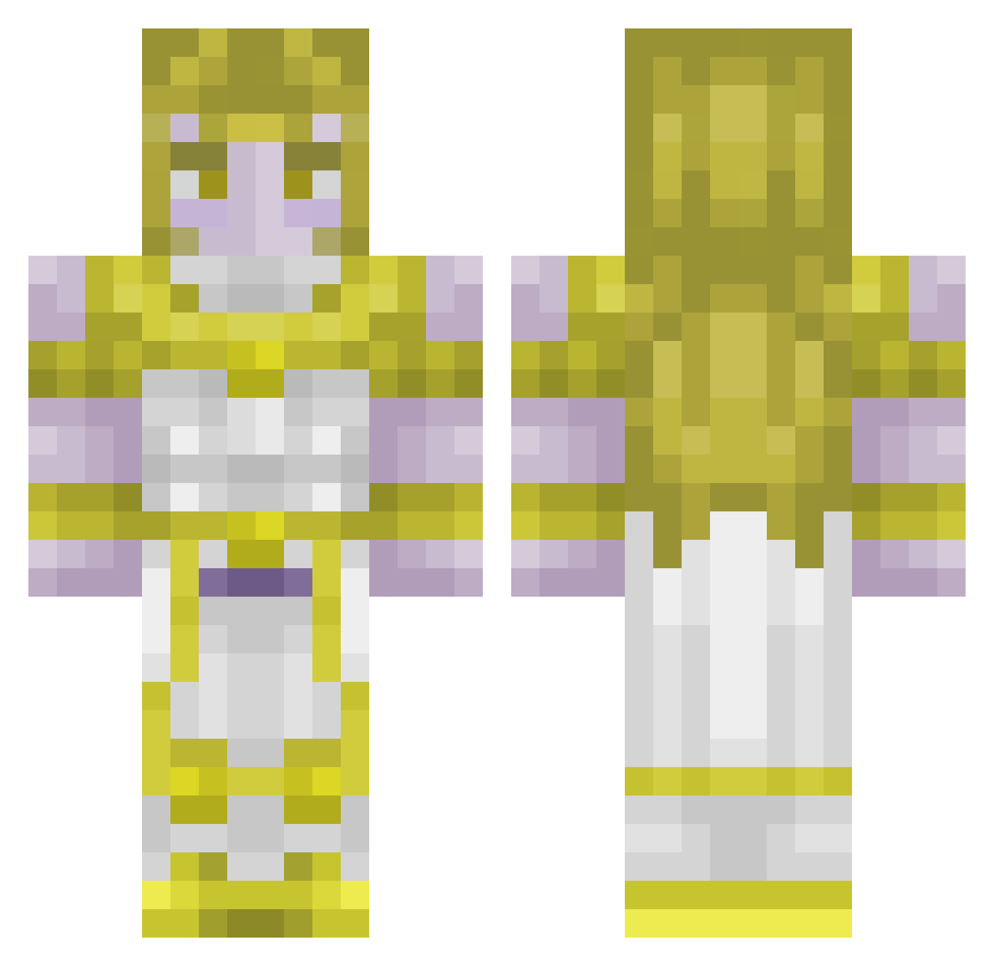 sillyman1 Minecraft skin, front and back view