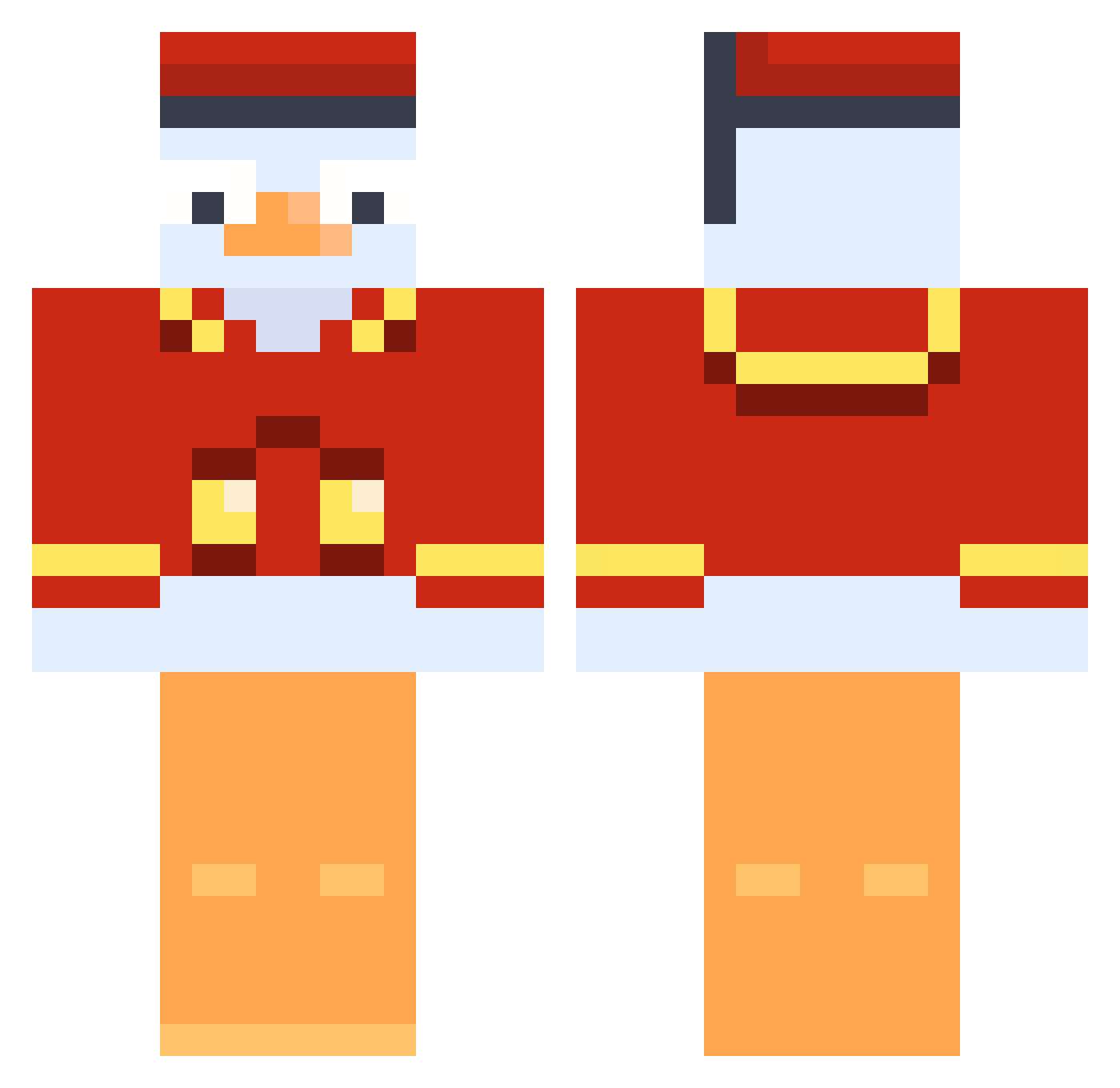 Luso_Luis Minecraft skin, front and back view