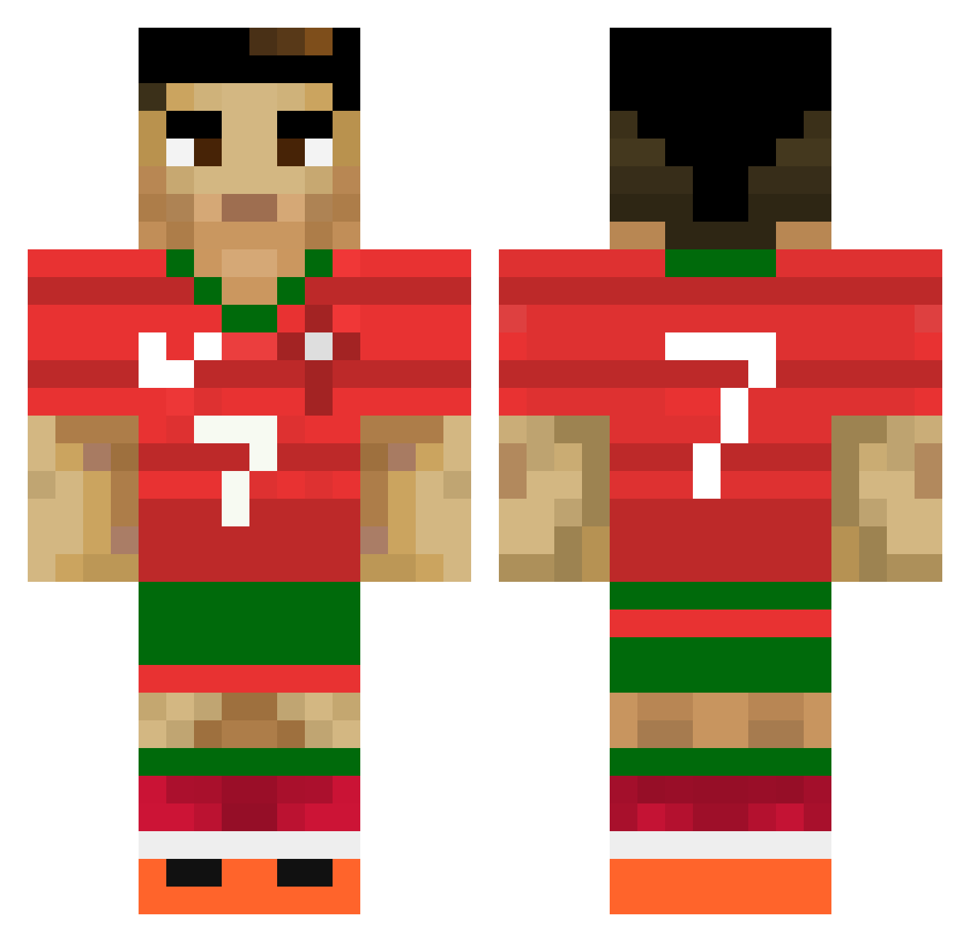 N1ckk_ Minecraft skin, front and back view