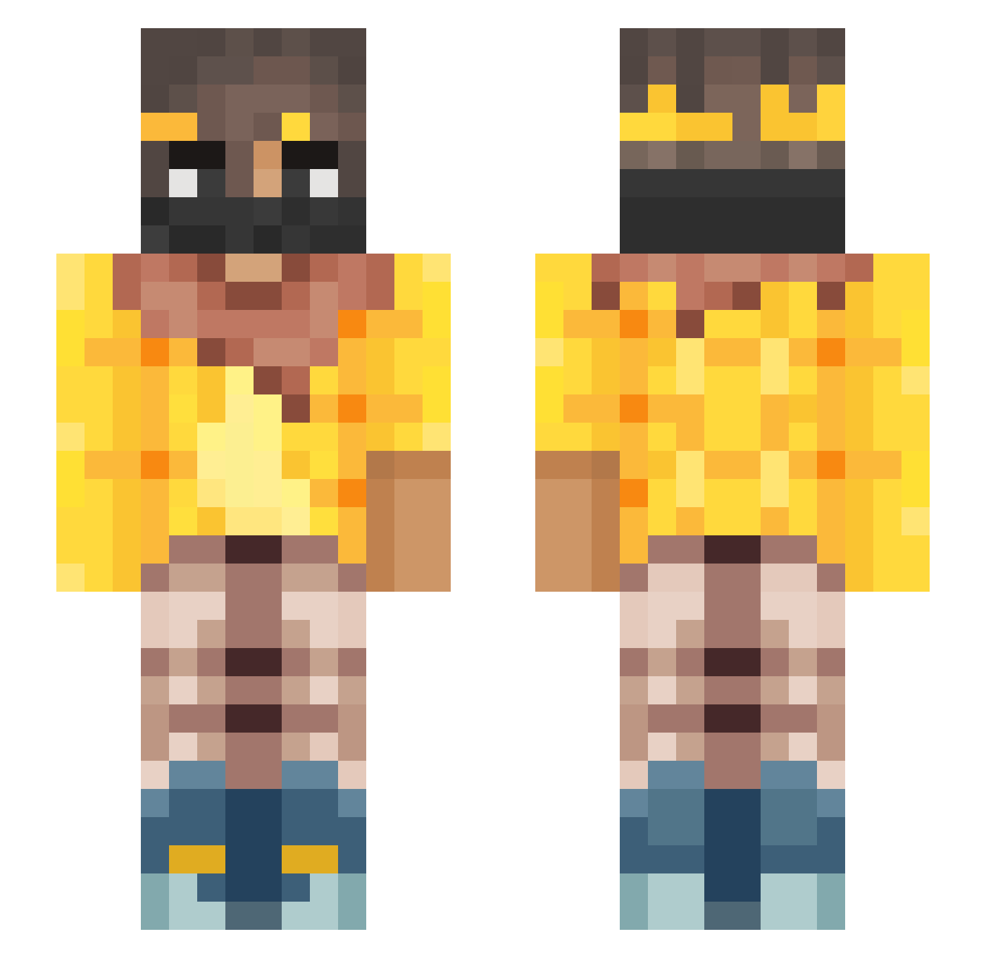 TheSheks_ Minecraft skin, front and back view