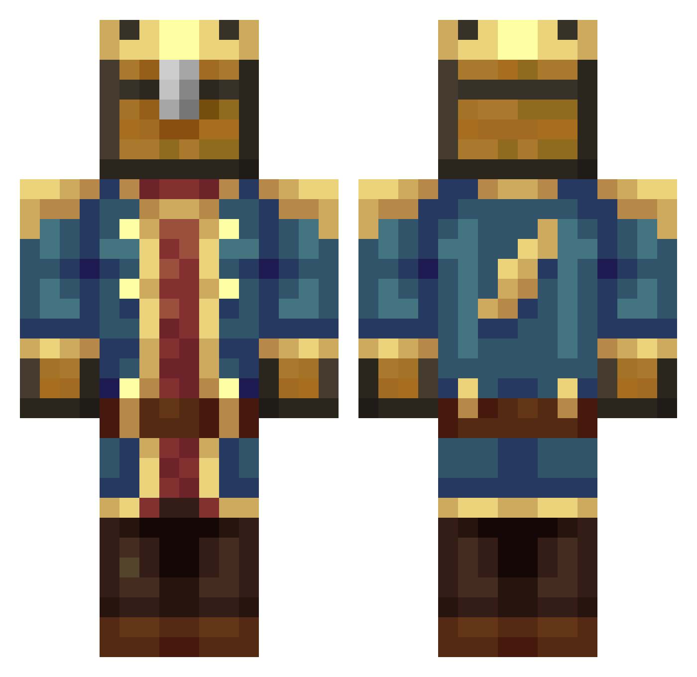 Das_Hoglin Minecraft skin, front and back view