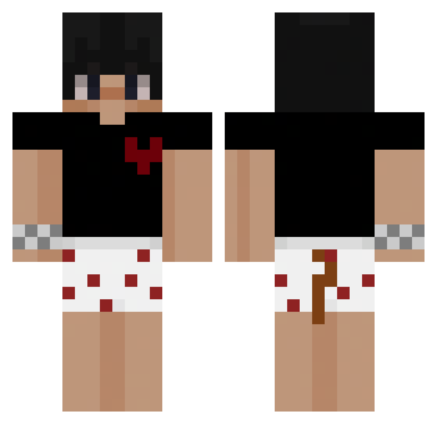 Streins_s Minecraft skin, front and back view
