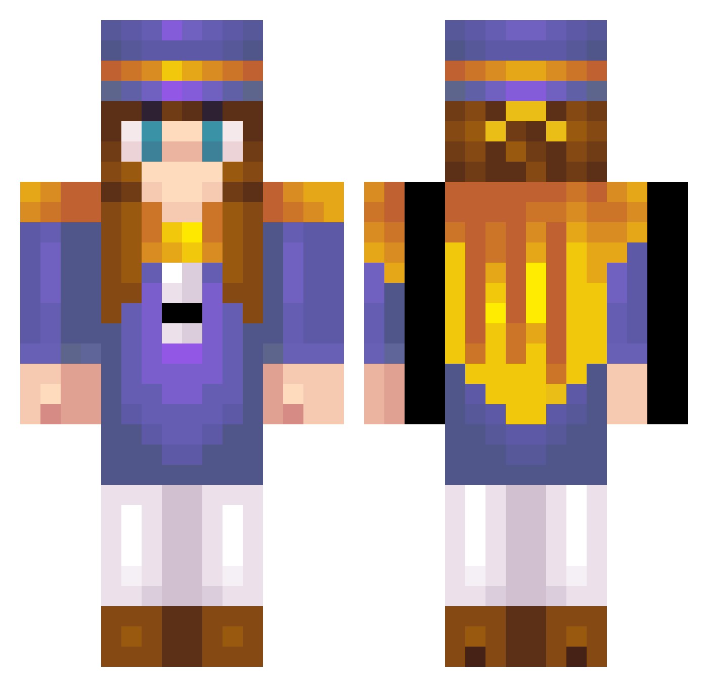 P90_Rush_B Minecraft skin, front and back view