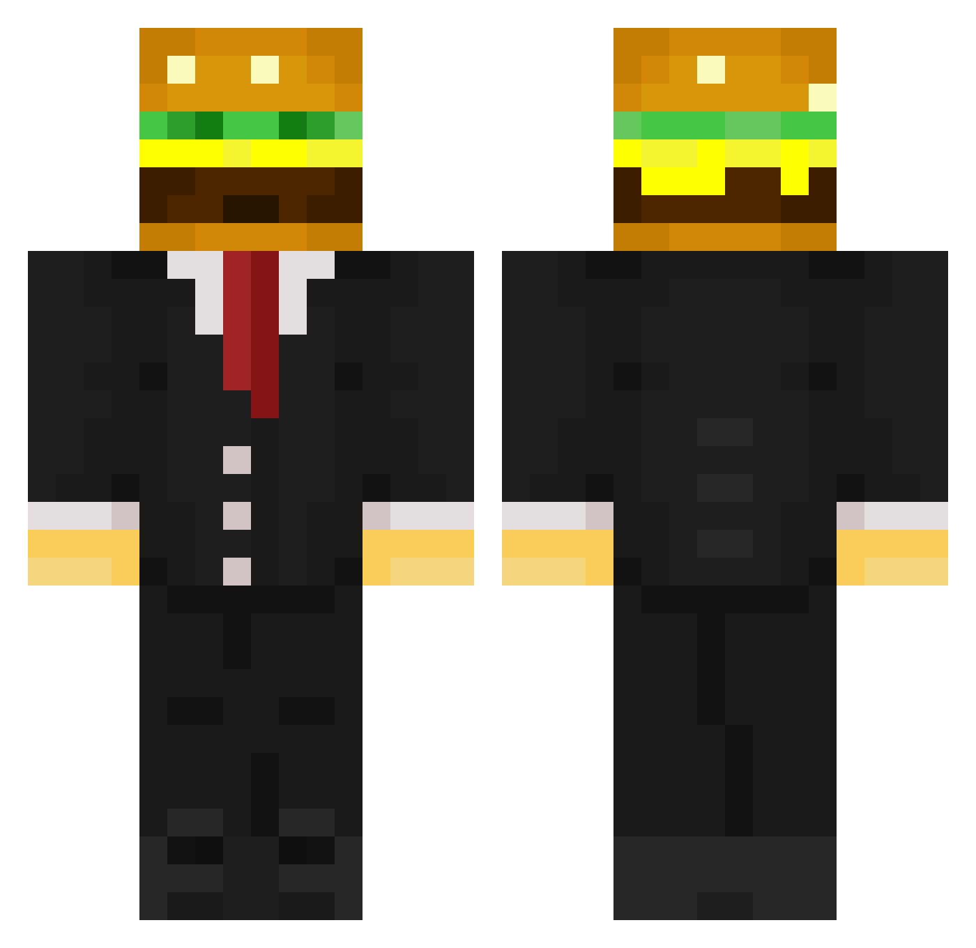 Mr_Panda_Rizz Minecraft skin, front and back view