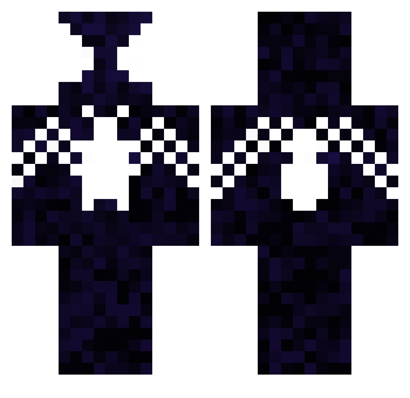 Youtehiro Minecraft skin, front and back view