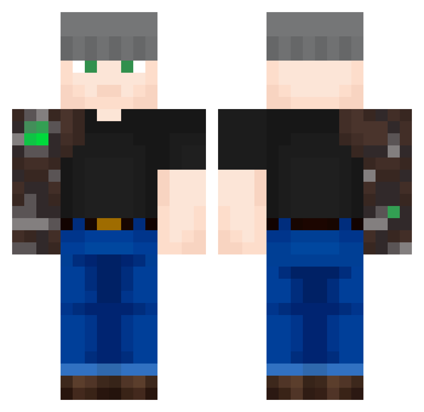 M4ST3R_G4M3R Minecraft skin, front and back view