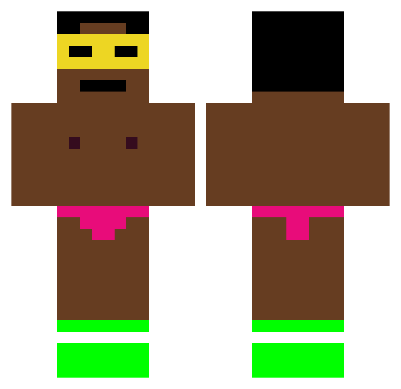 Stipe_1950 Minecraft skin, front and back view