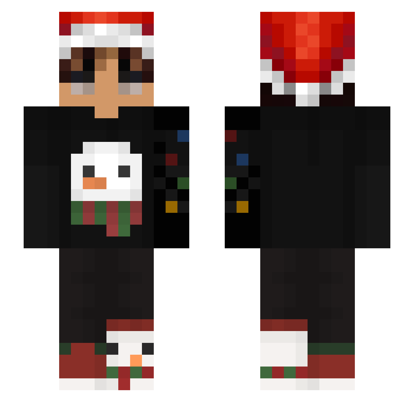 Yoelrolo Minecraft skin, front and back view