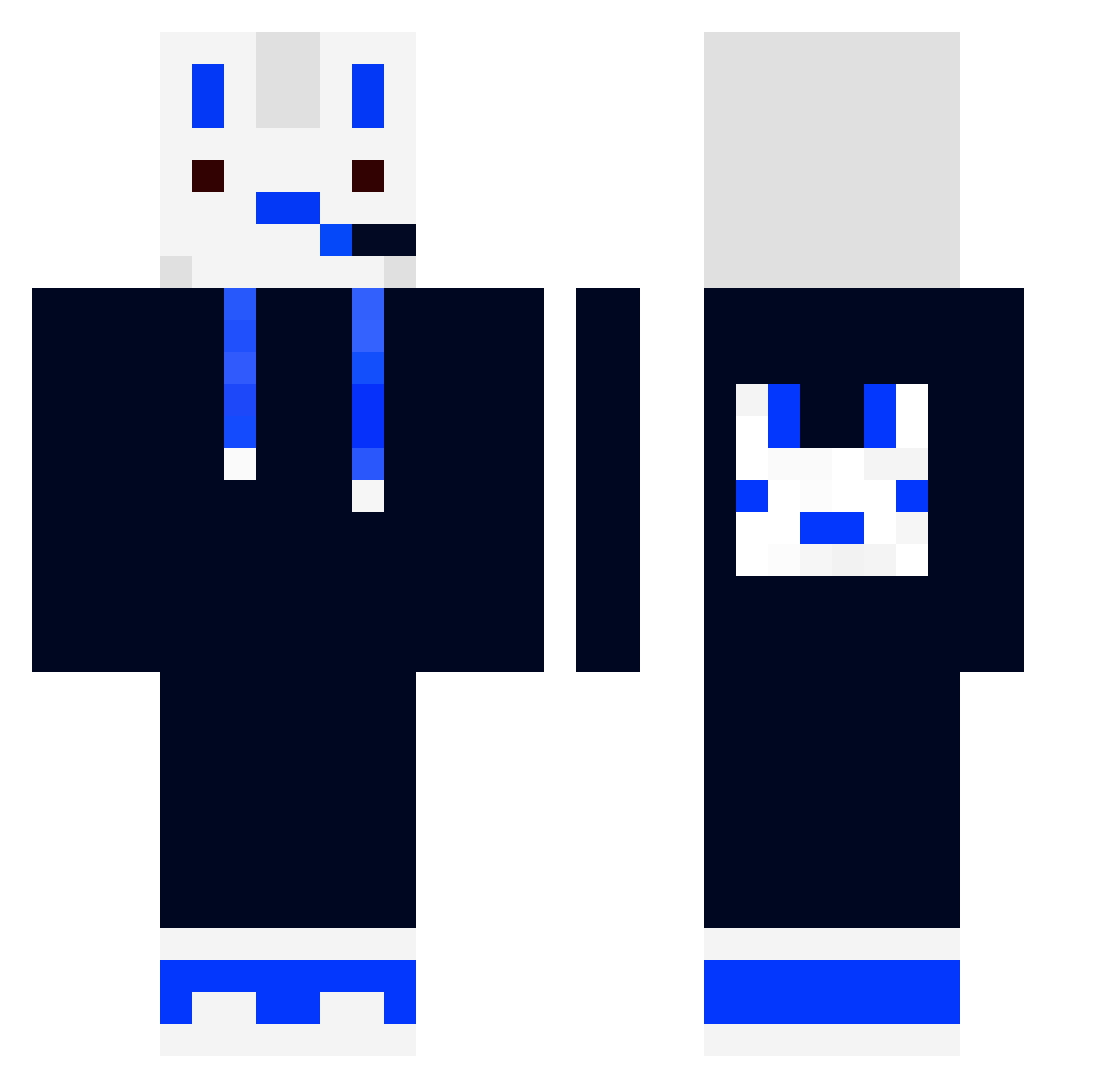 MariosTher Minecraft skin, front and back view