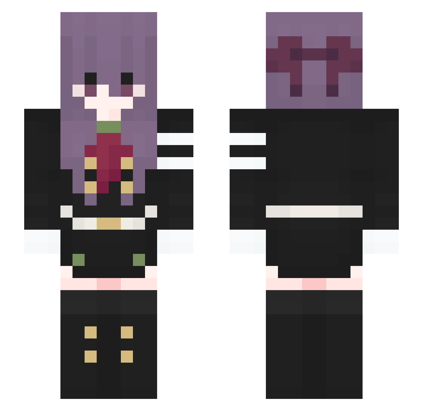 Usricarsimor Minecraft skin, front and back view