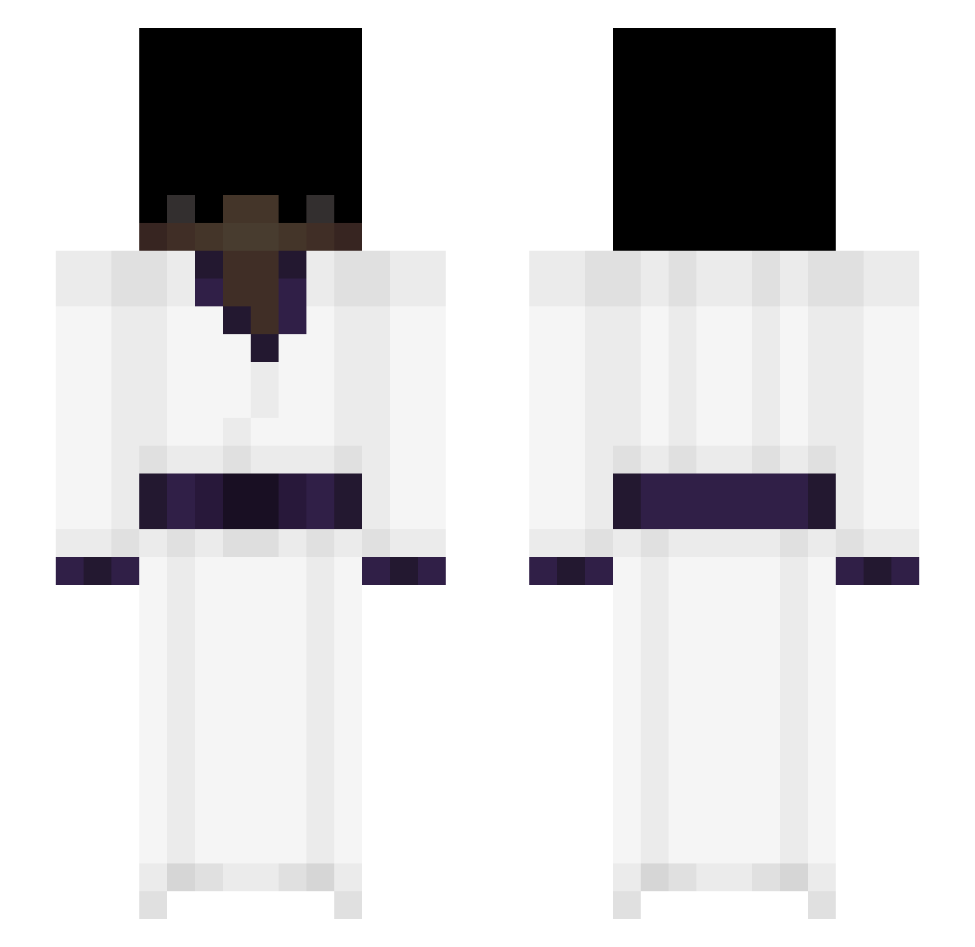 Arraconda Minecraft skin, front and back view