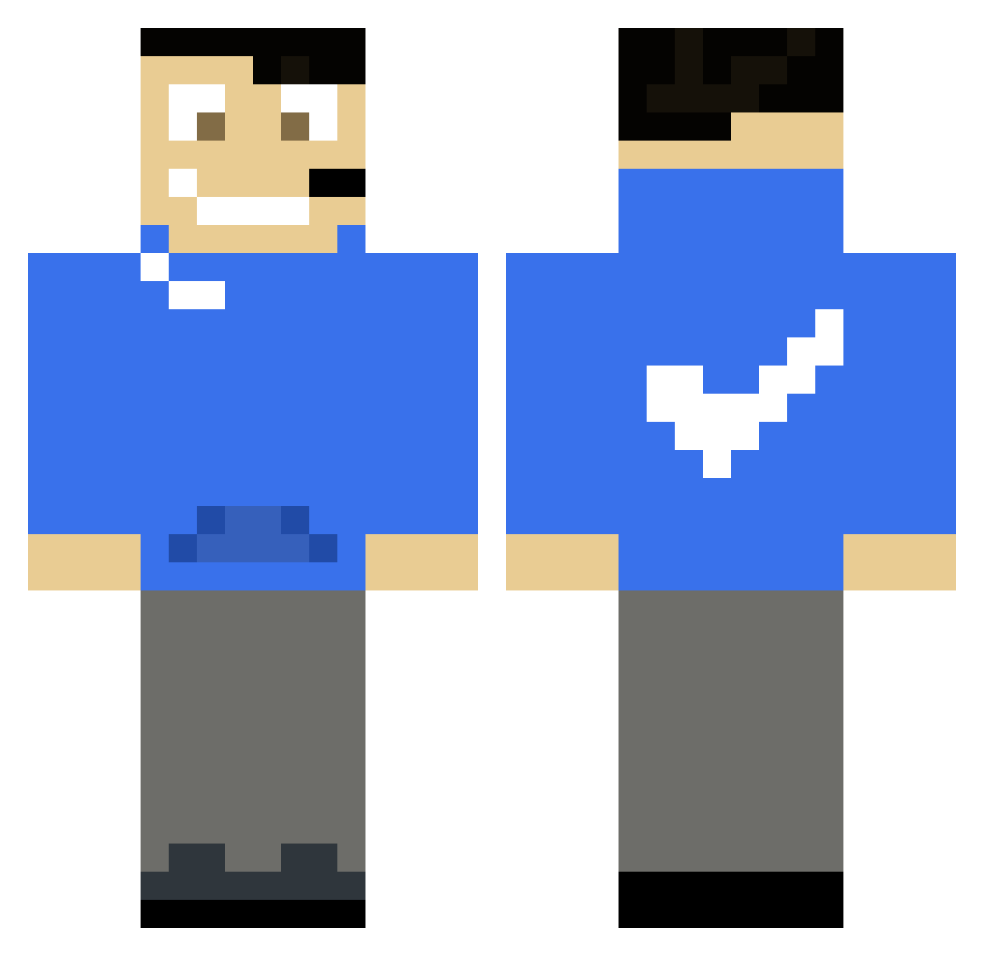 WithyCookie3483 Minecraft skin, front and back view