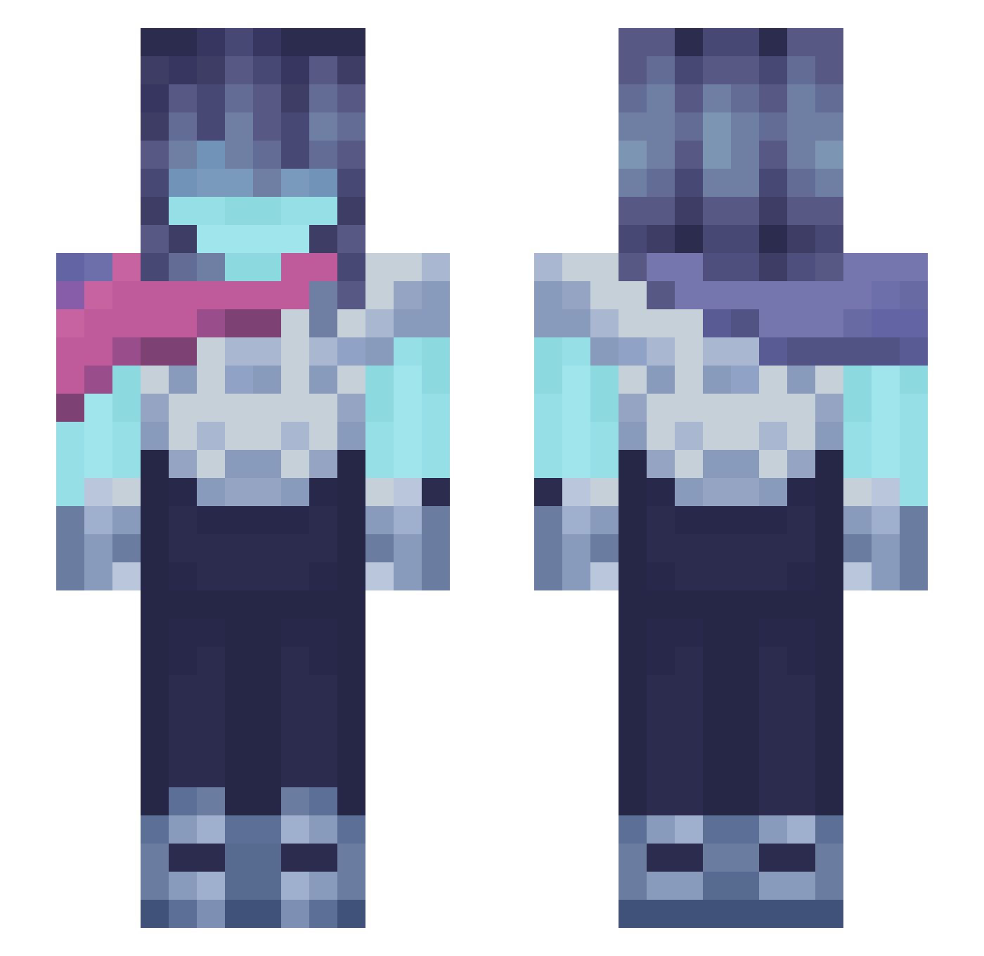 dexterr__ Minecraft skin, front and back view