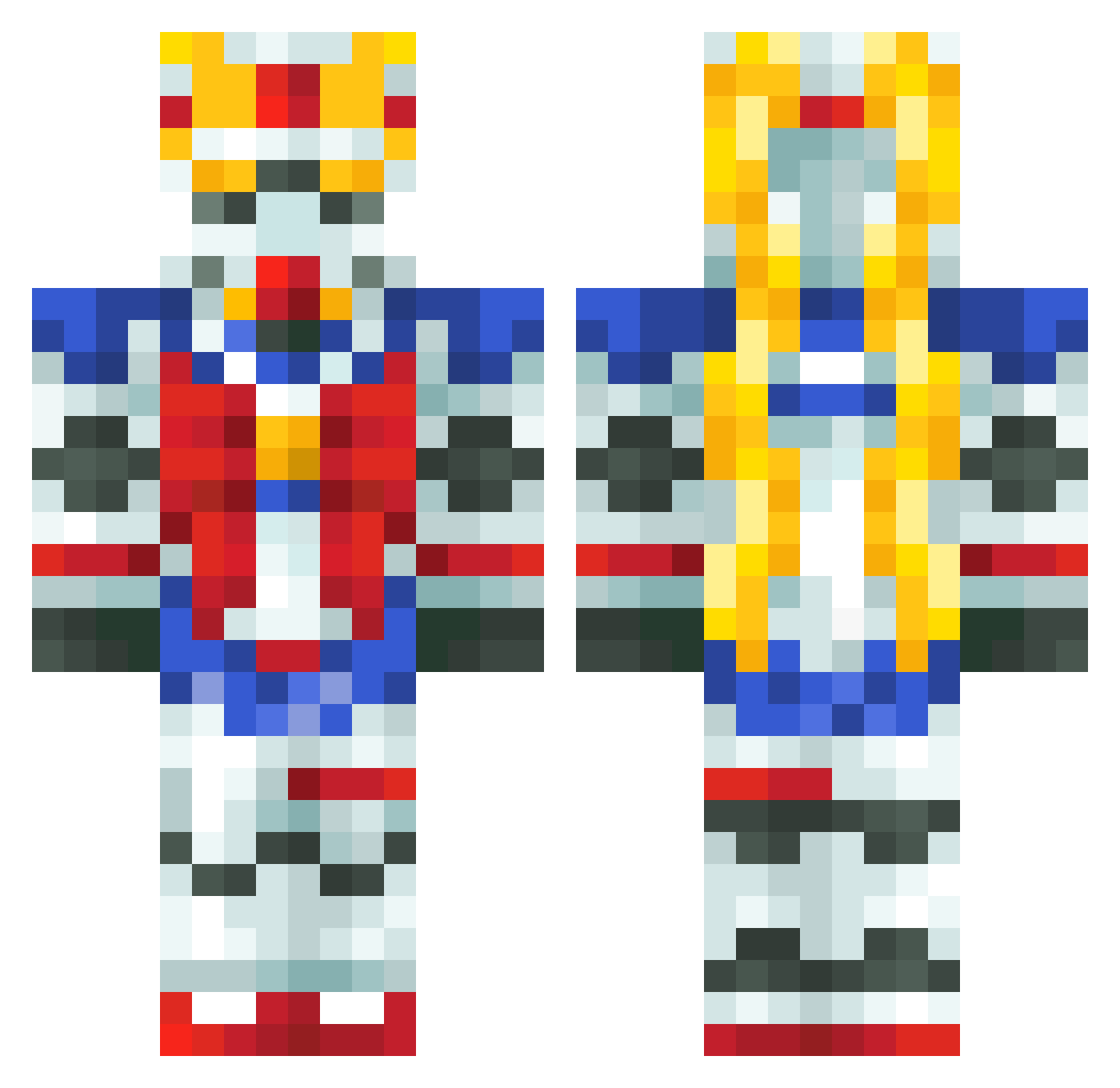SiriuslyEEPY Minecraft skin, front and back view