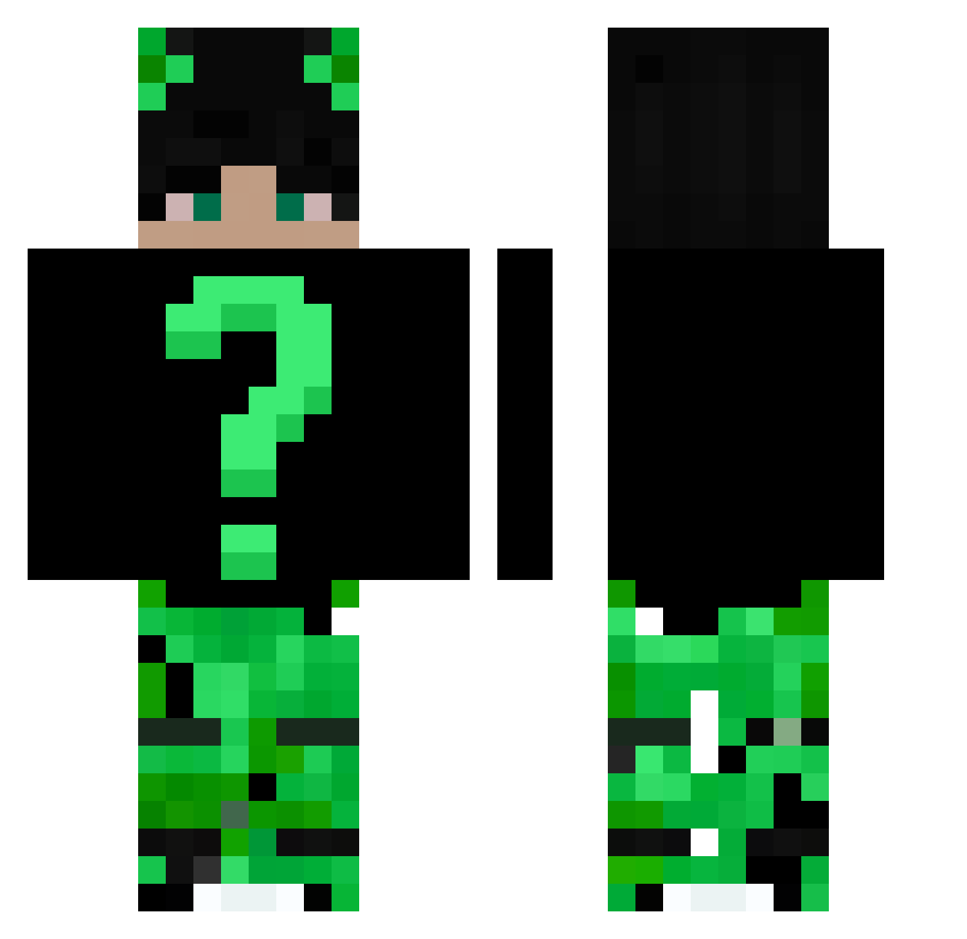 aleksanderkol Minecraft skin, front and back view