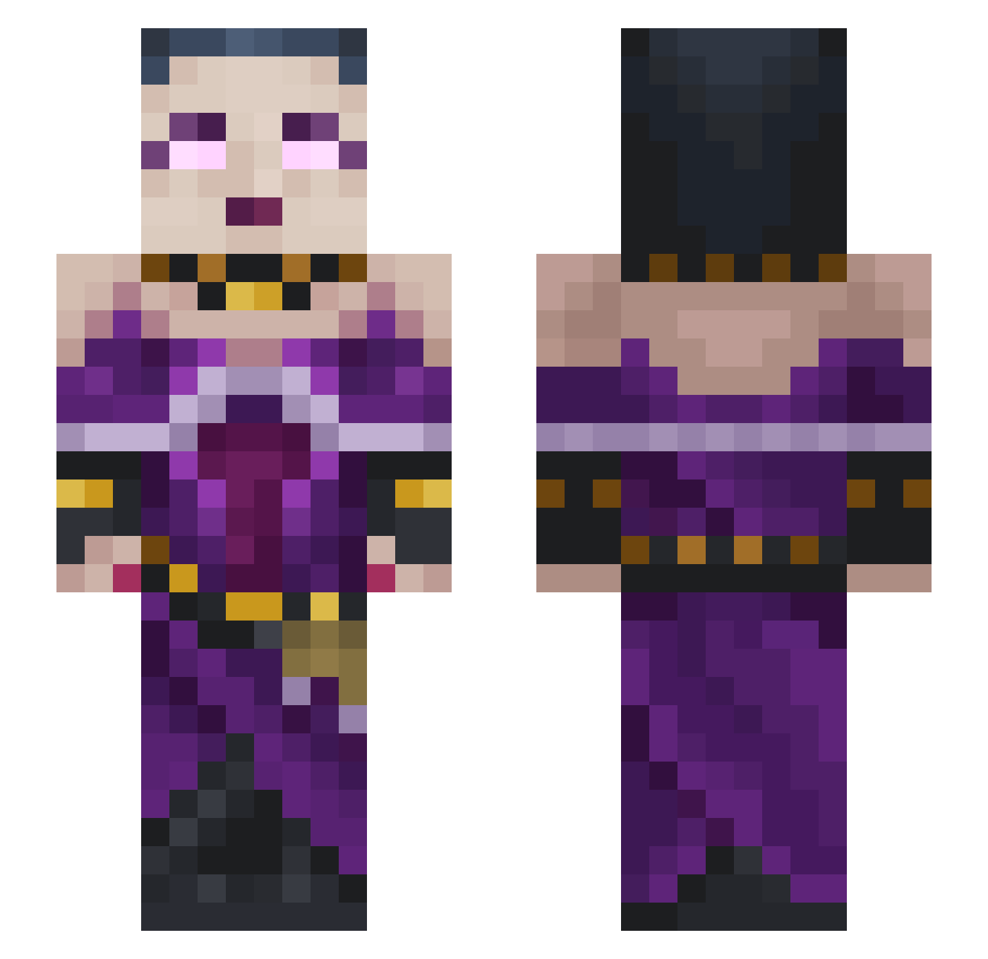 Zombie_Champion Minecraft skin, front and back view