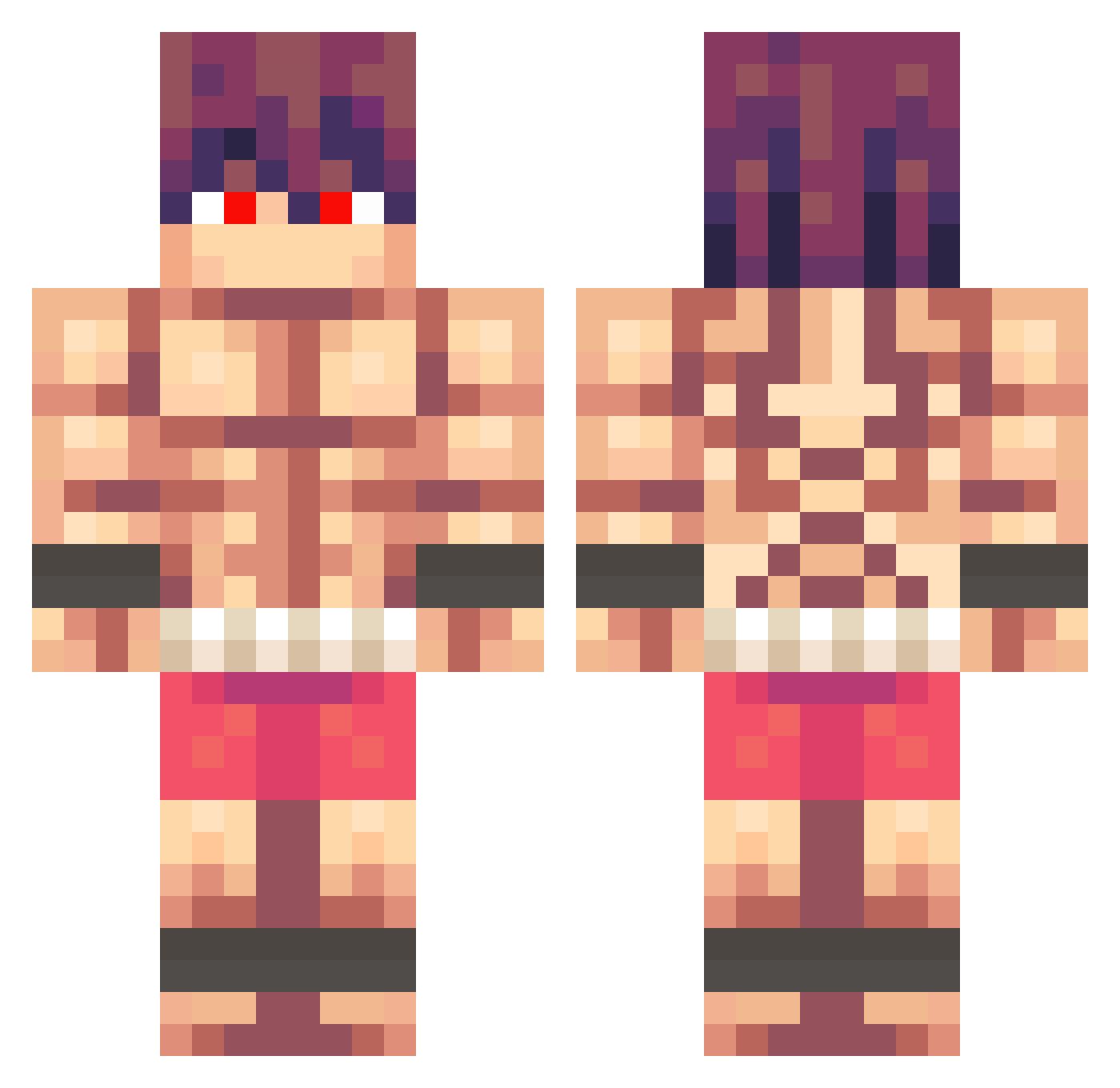 Ekopro_11 Minecraft skin, front and back view