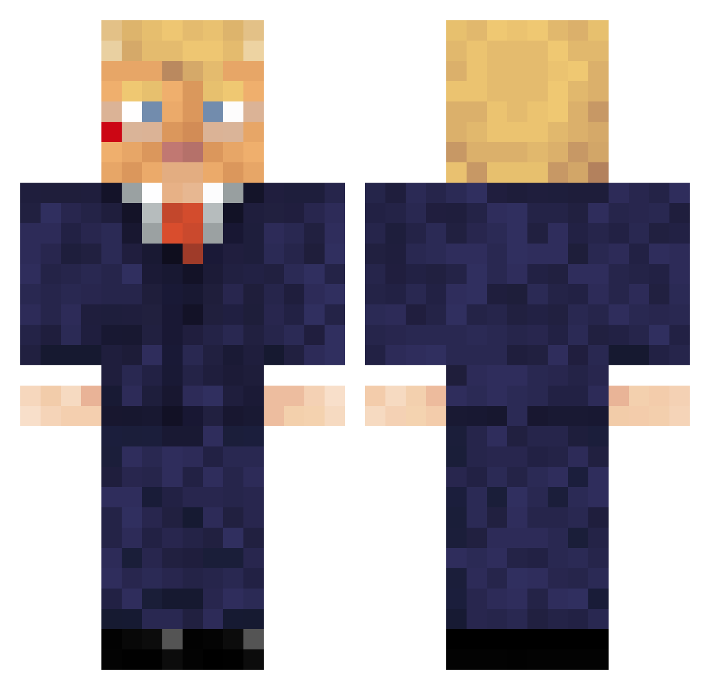 WhateverMammal5 Minecraft skin, front and back view