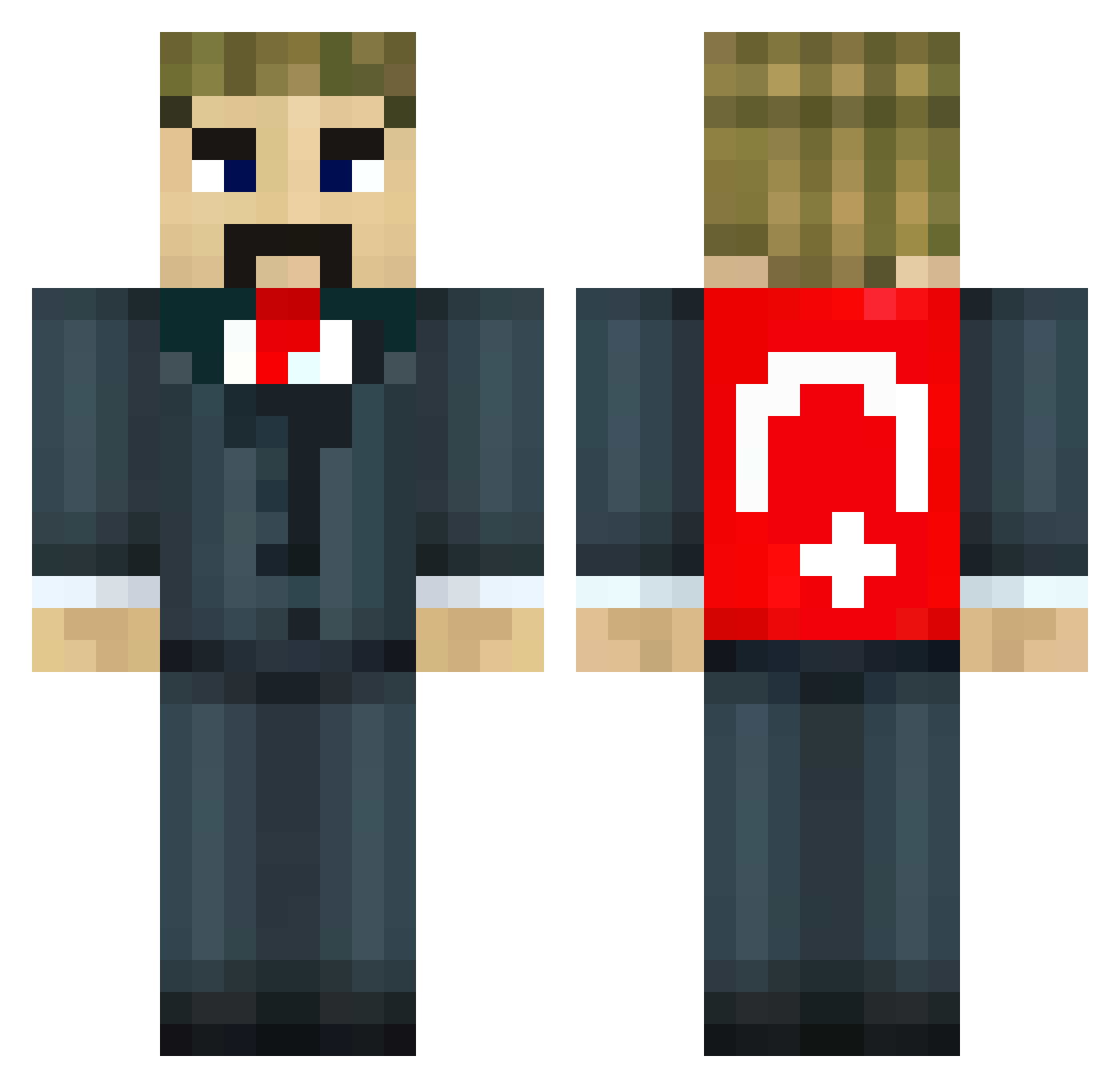 lilkid52 Minecraft skin, front and back view