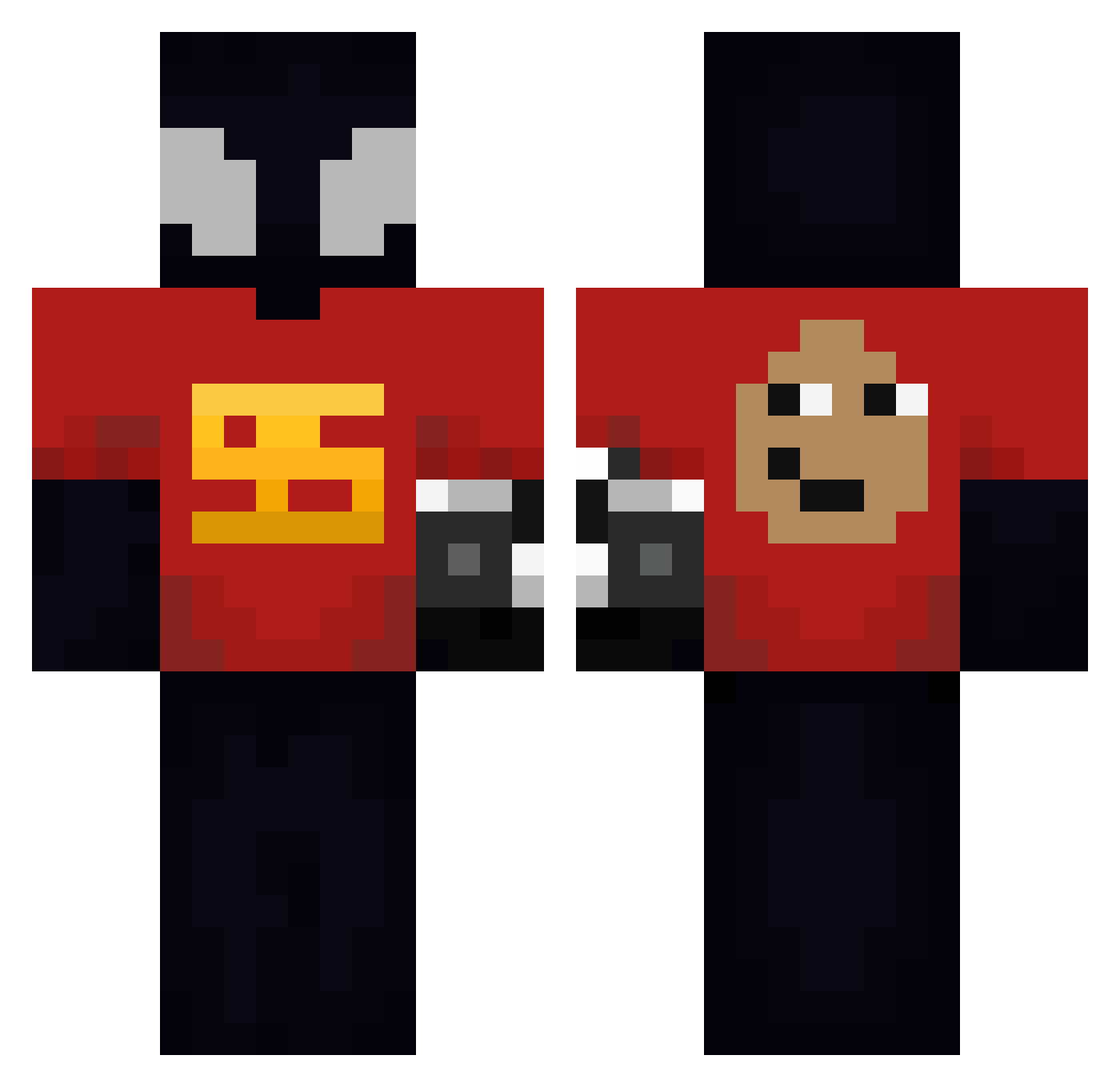 rodriidmc Minecraft skin, front and back view