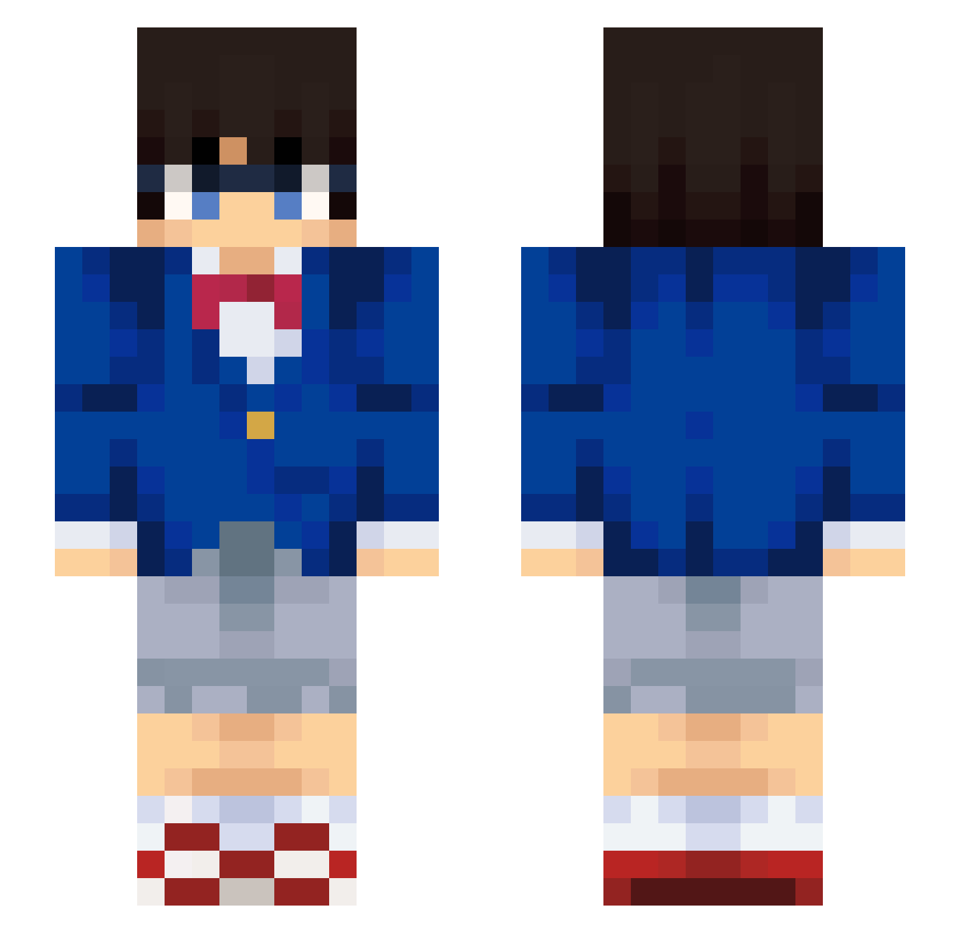 mwabdelwahed Minecraft skin, front and back view