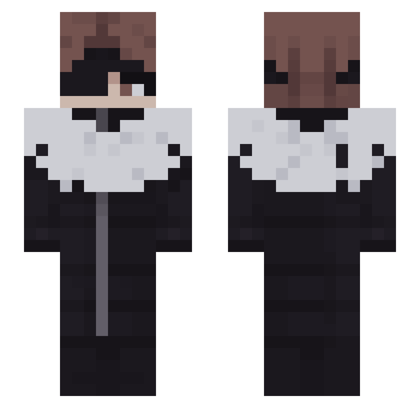 progamerskills Minecraft skin, front and back view