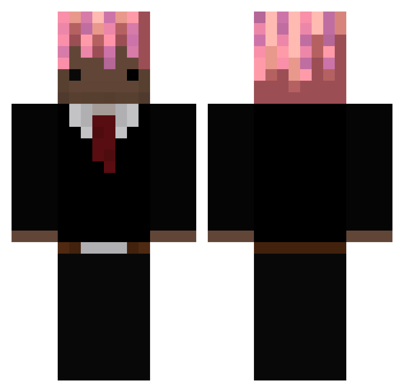 dygus_pedal Minecraft skin, front and back view